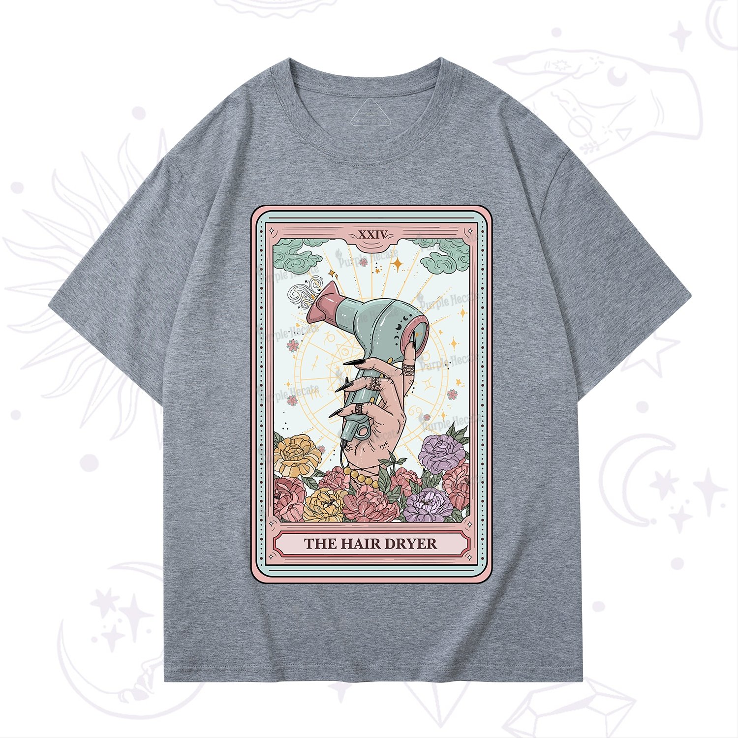 Purplehecate The Hair Dryer Life Tarot T-Shirt