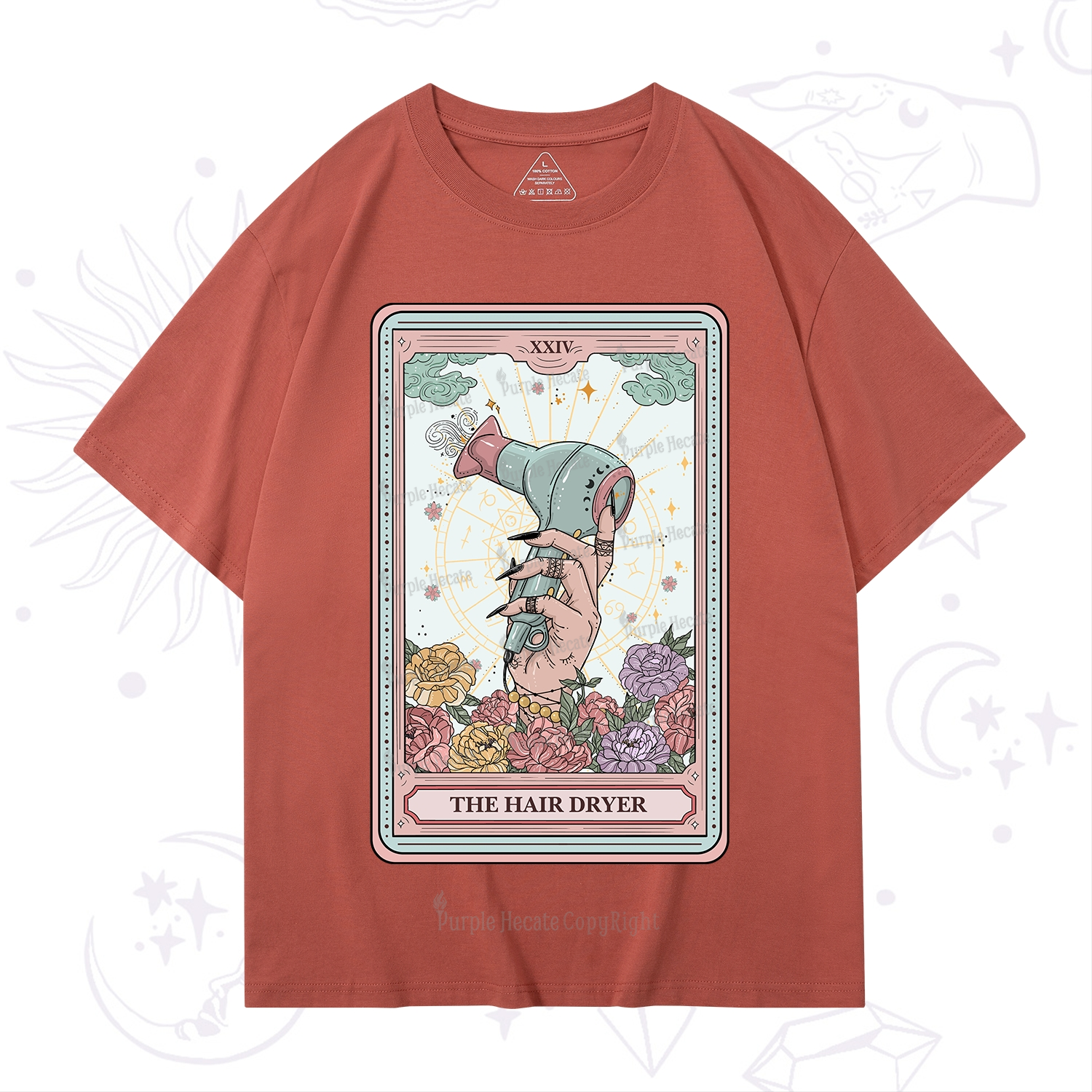 Purplehecate The Hair Dryer Life Tarot T-Shirt