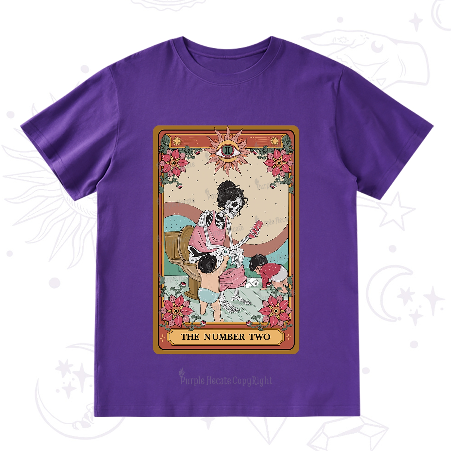 Purplehecate The Number Two Tarot T-Shirt