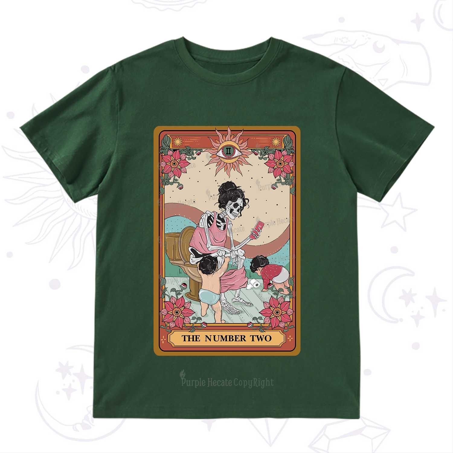 Purplehecate The Number Two Tarot T-Shirt