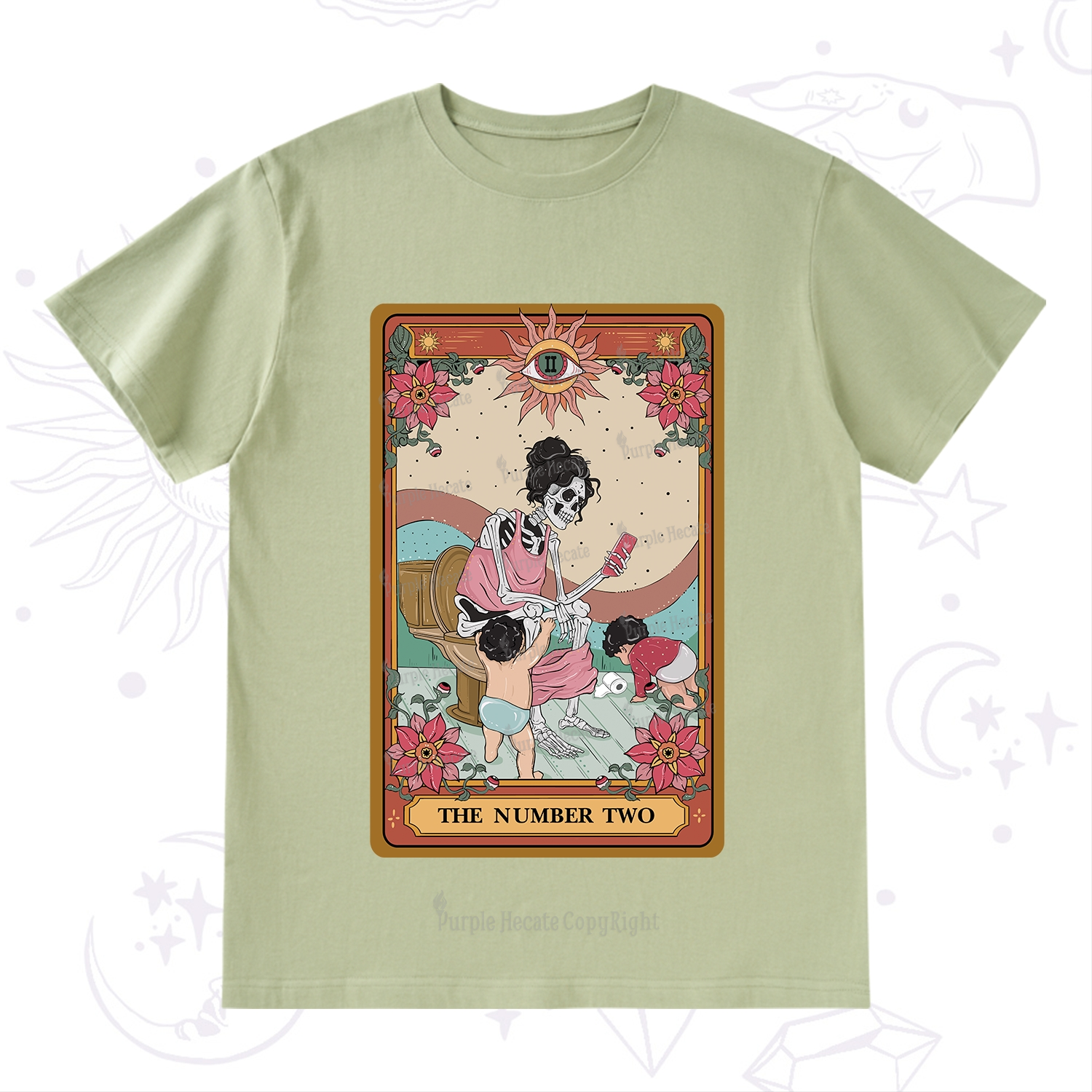Purplehecate The Number Two Tarot T-Shirt
