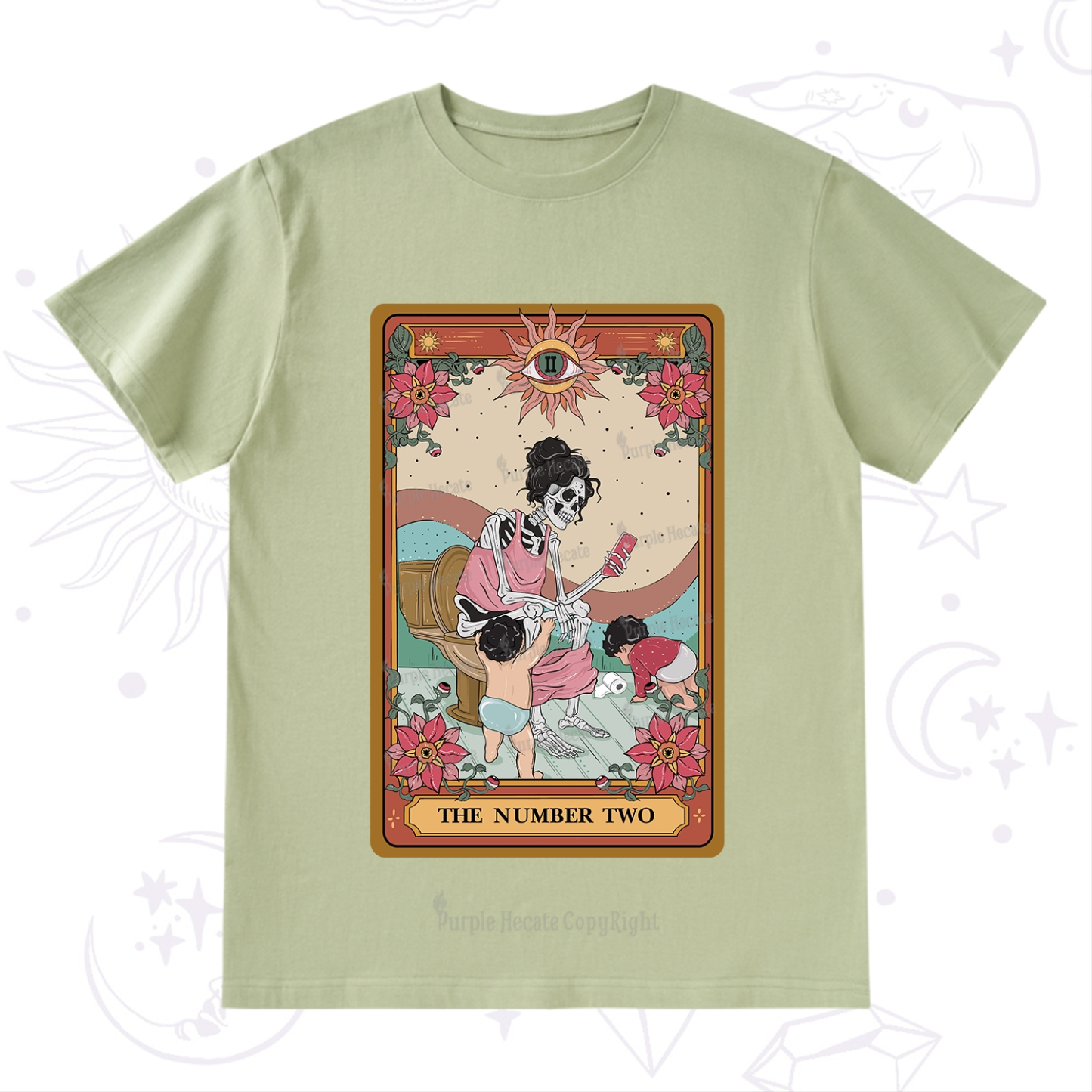 Purplehecate The Number Two Tarot T-Shirt