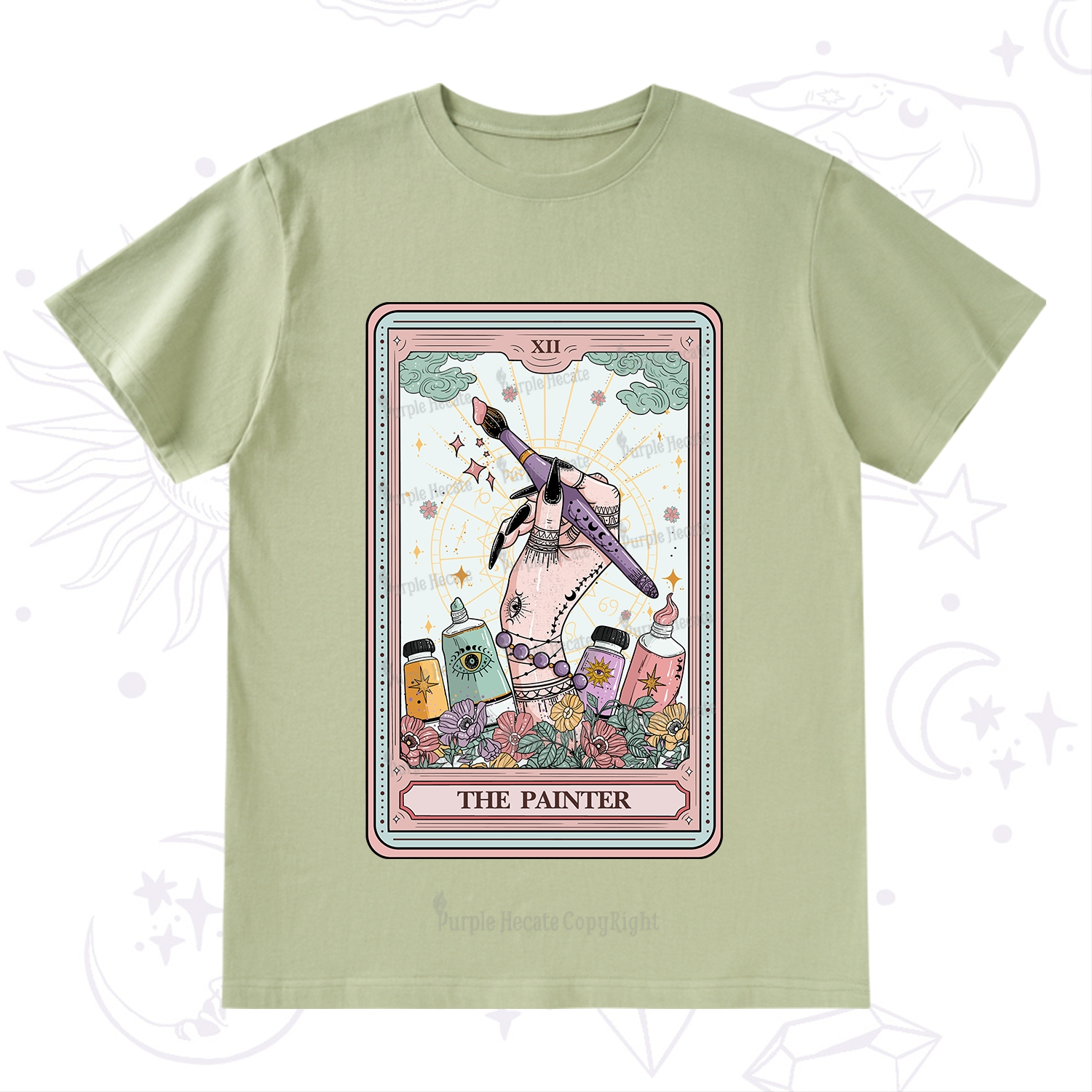 Purplehecate The Painter Tarot T-Shirt