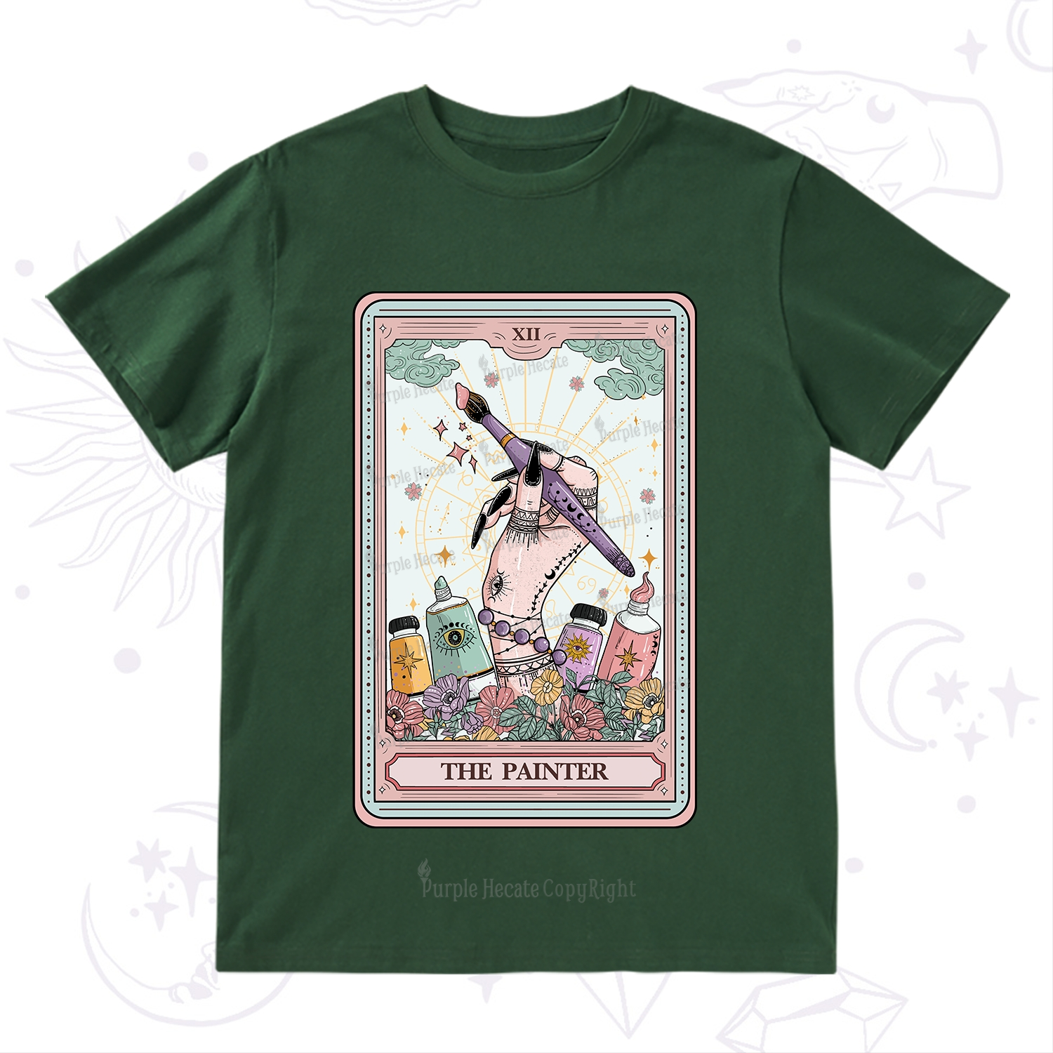 Purplehecate The Painter Tarot T-Shirt