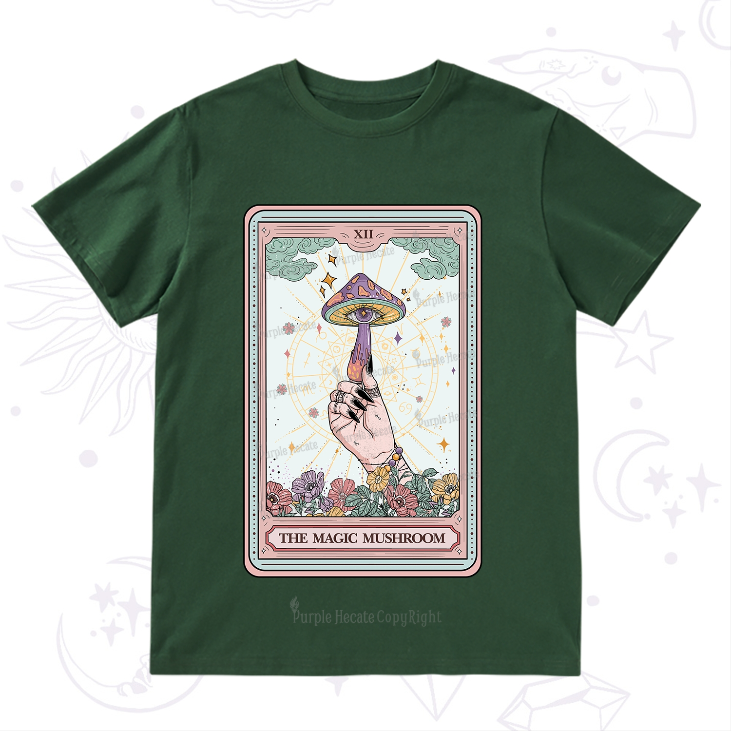 Purplehecate The Magic Murshroom Tarot T-Shirt