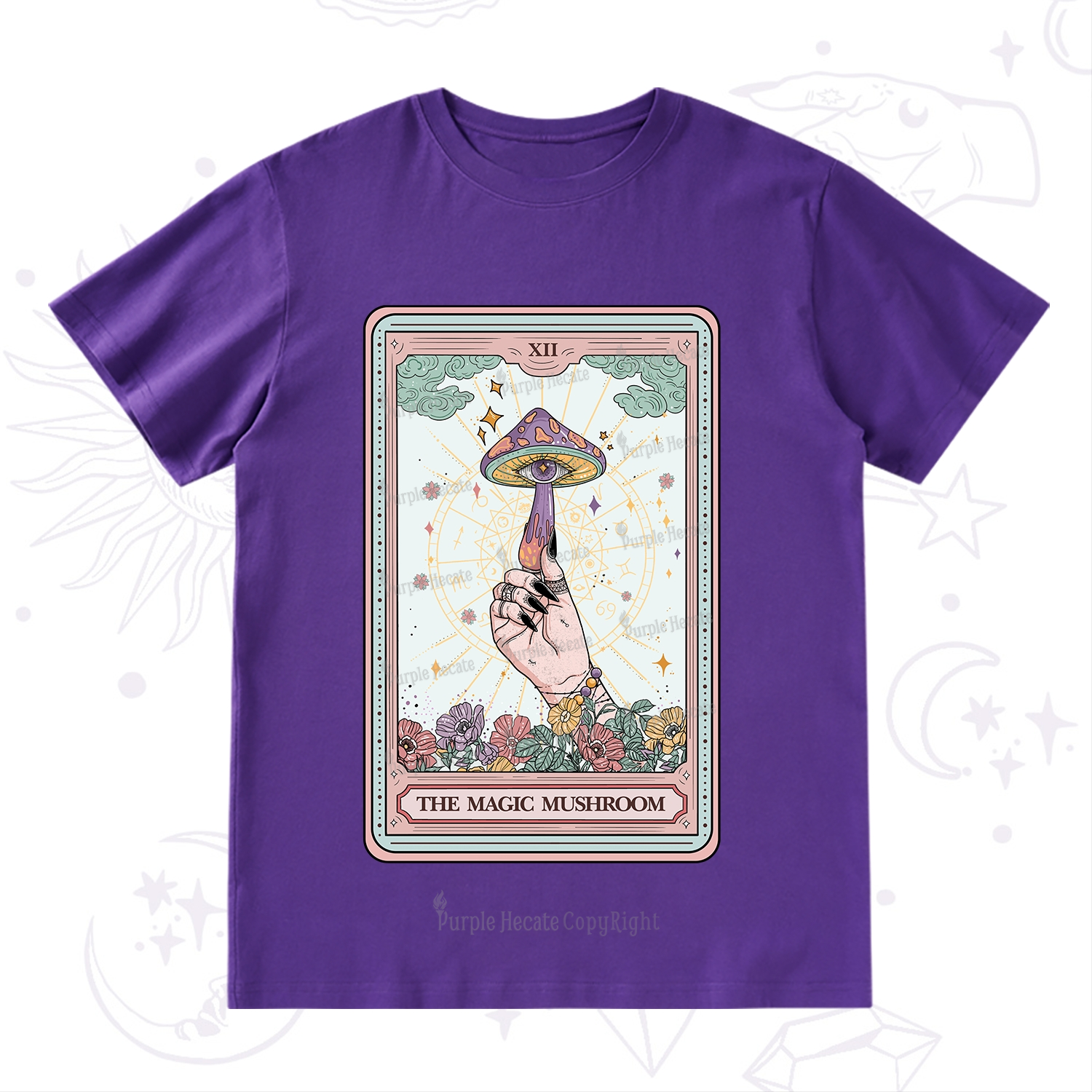 Purplehecate The Magic Murshroom Tarot T-Shirt