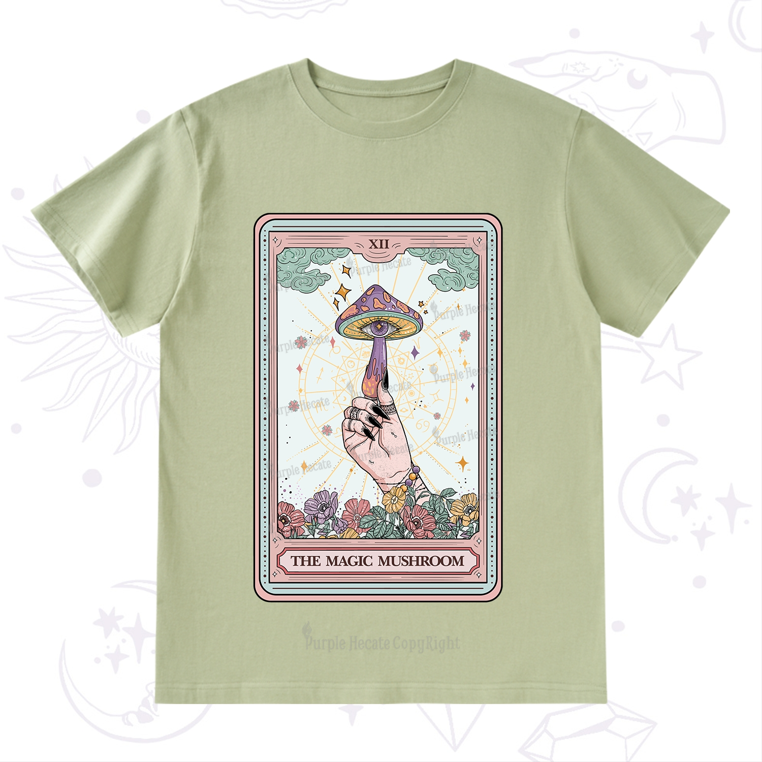 Purplehecate The Magic Murshroom Tarot T-Shirt