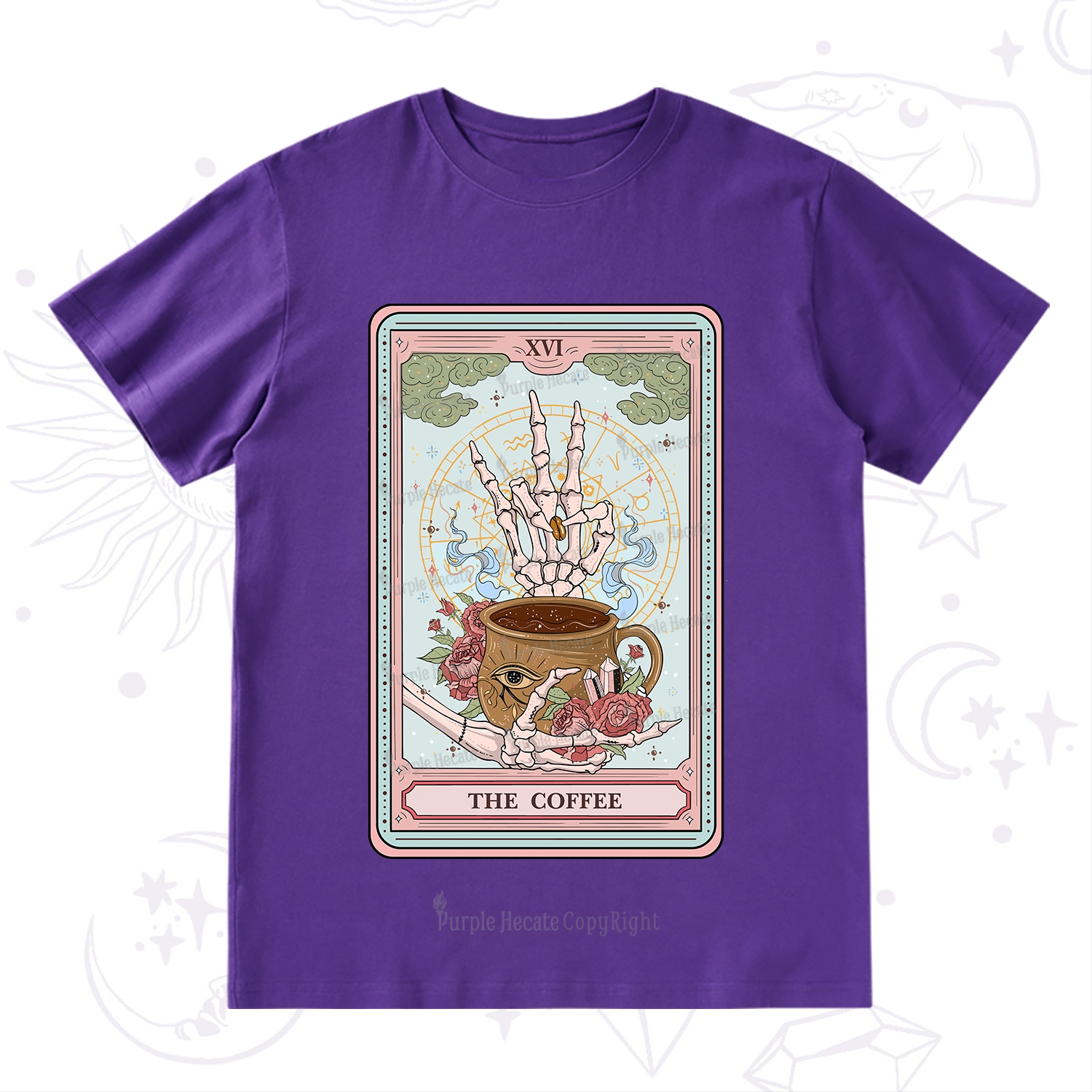 Purplehecate The Coffee Tarot T-Shirt