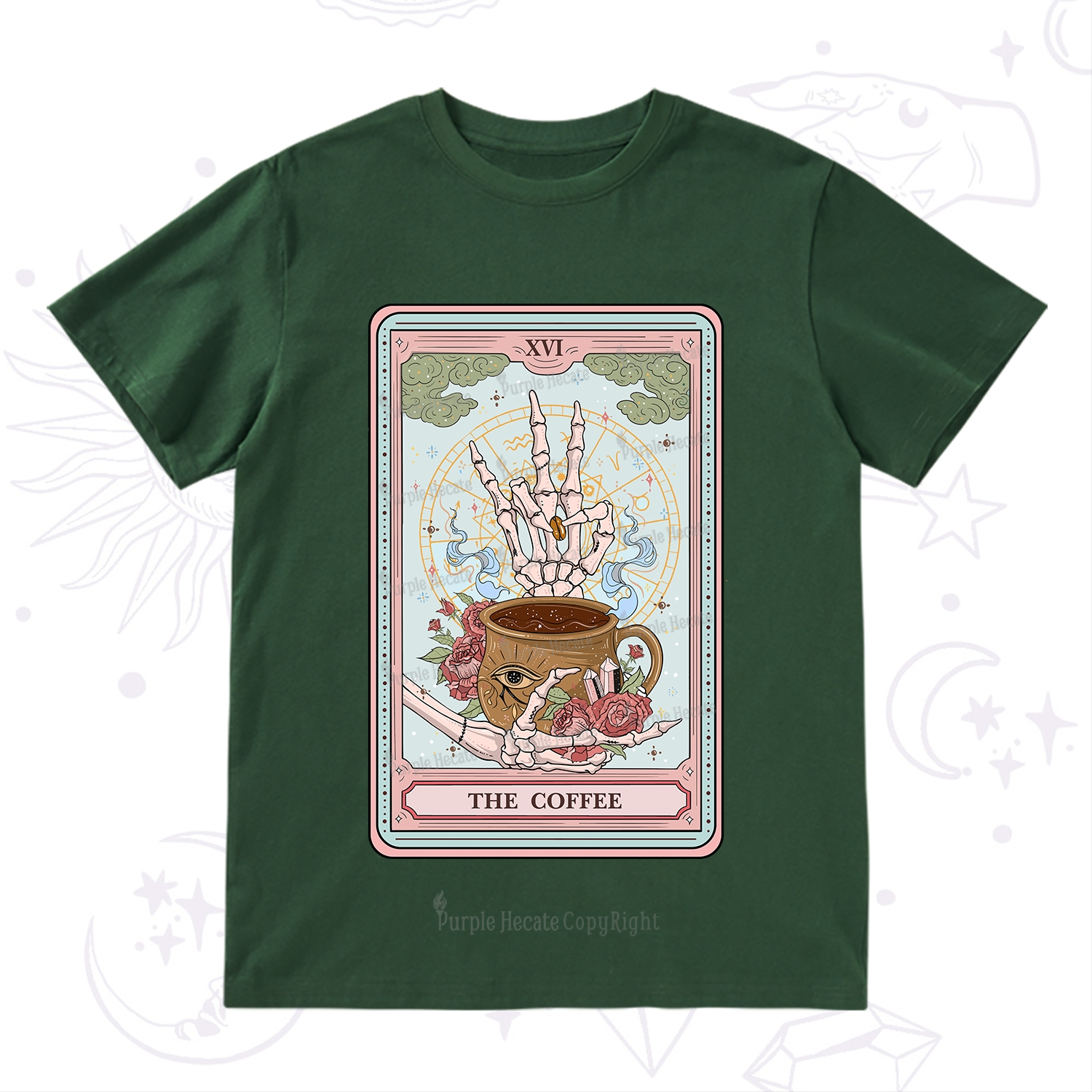 Purplehecate The Coffee Tarot T-Shirt