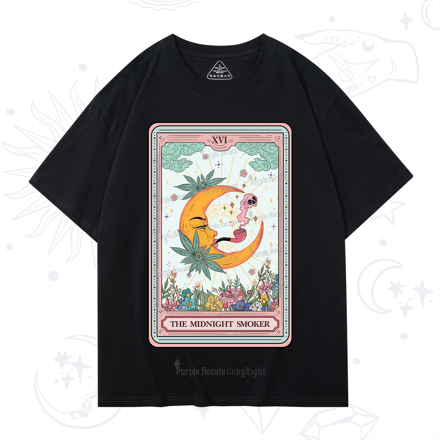 Purplehecate The Midnight Smoker Tarot T-Shirt