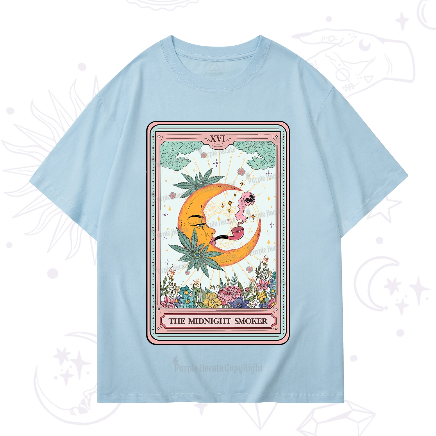 Purplehecate The Midnight Smoker Tarot T-Shirt