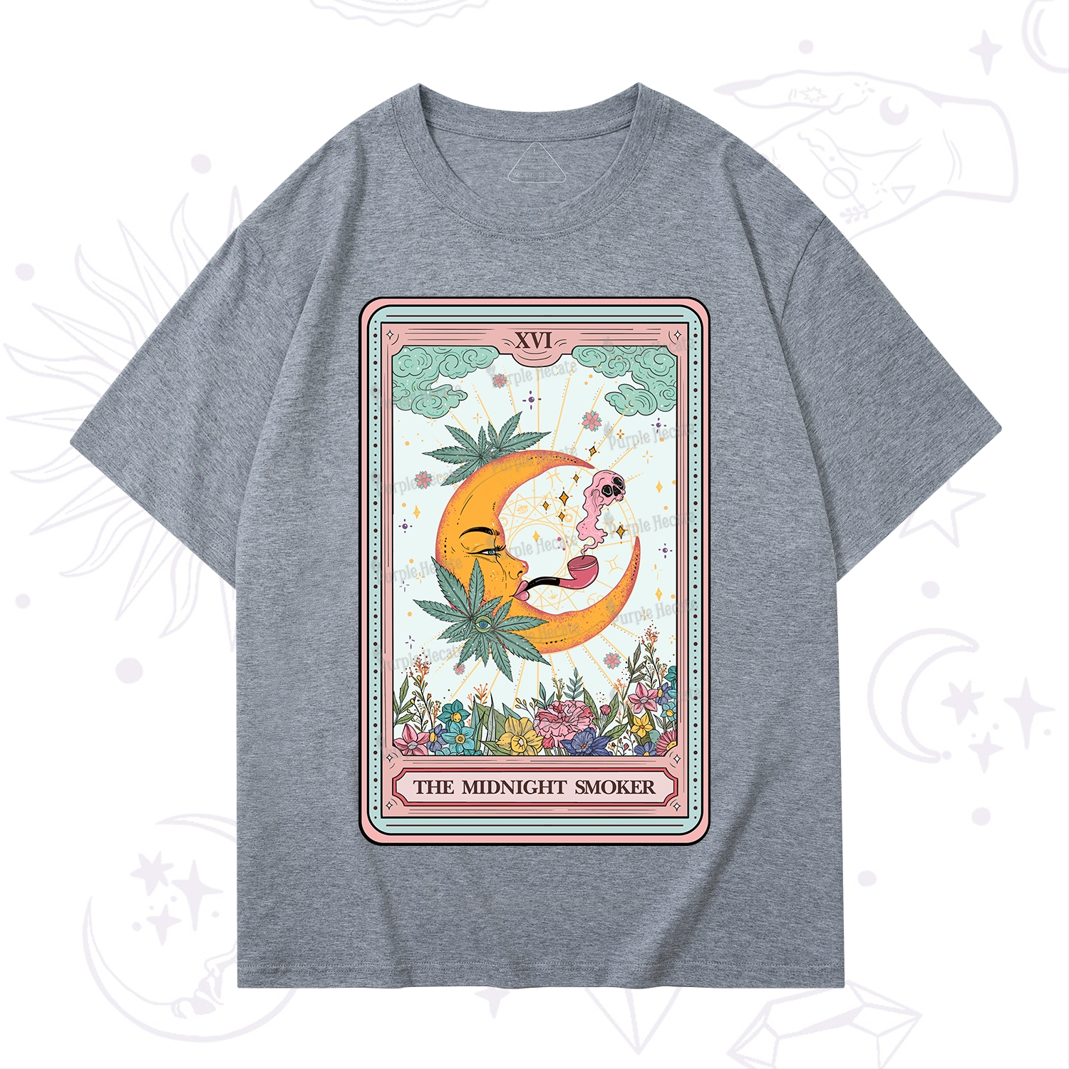 Purplehecate The Midnight Smoker Tarot T-Shirt