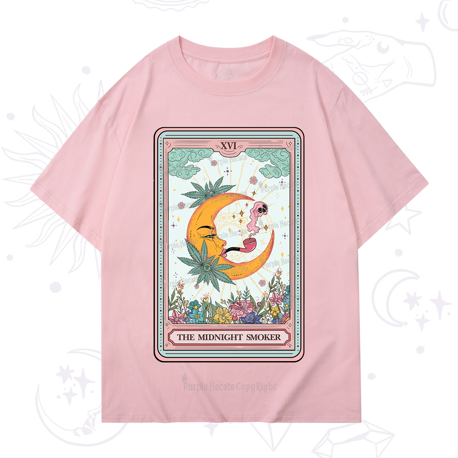 Purplehecate The Midnight Smoker Tarot T-Shirt