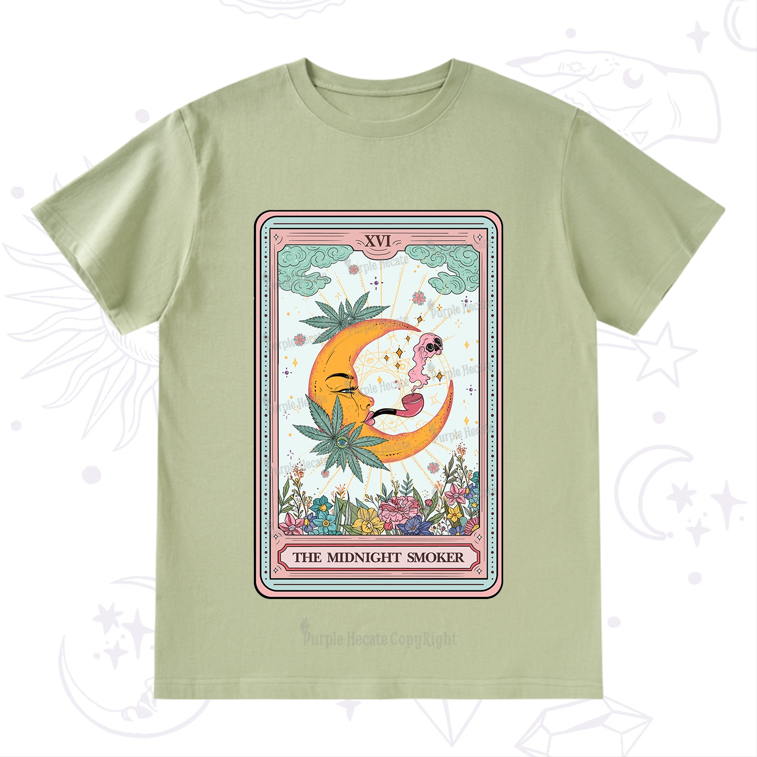 Purplehecate The Midnight Smoker Tarot T-Shirt