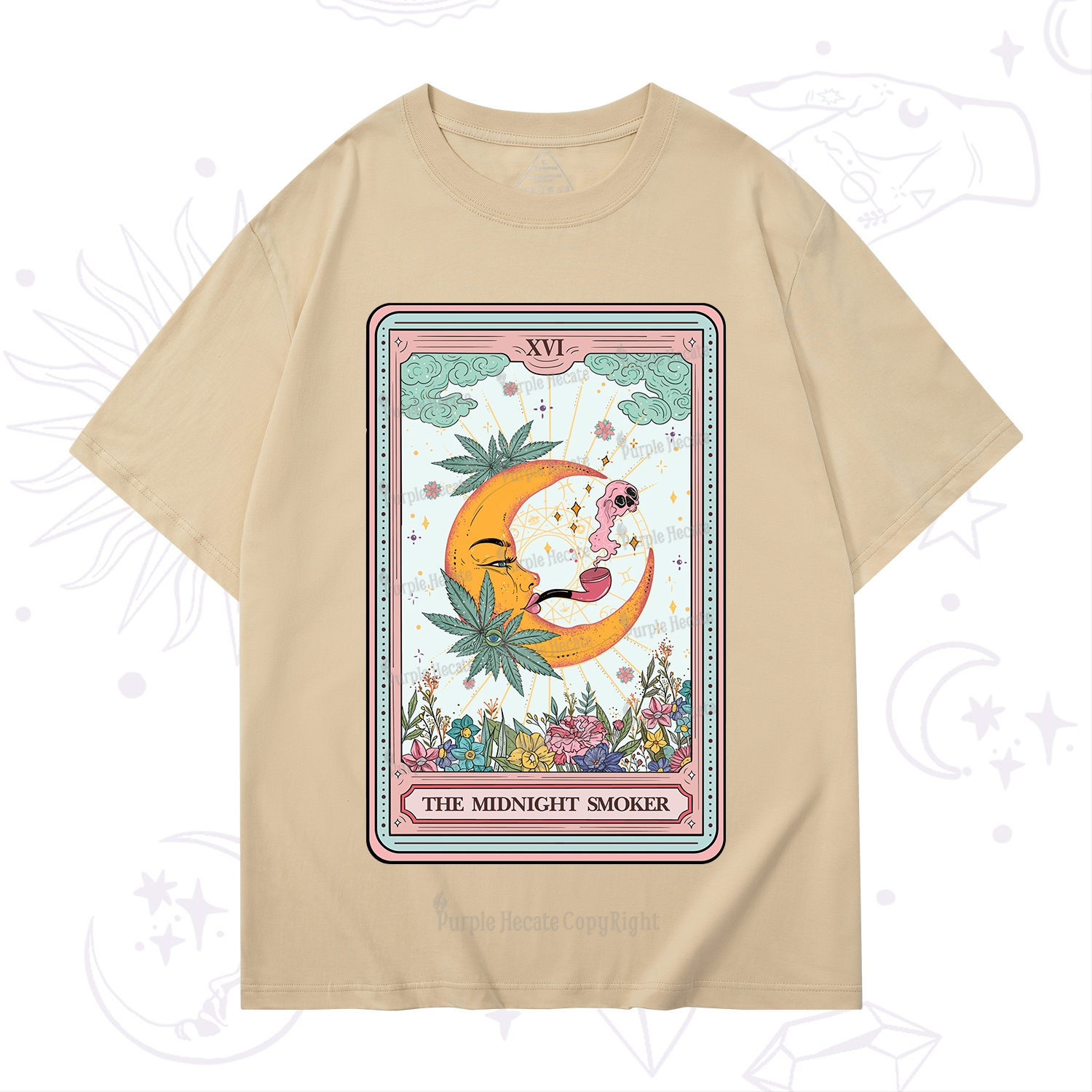 Purplehecate The Midnight Smoker Tarot T-Shirt