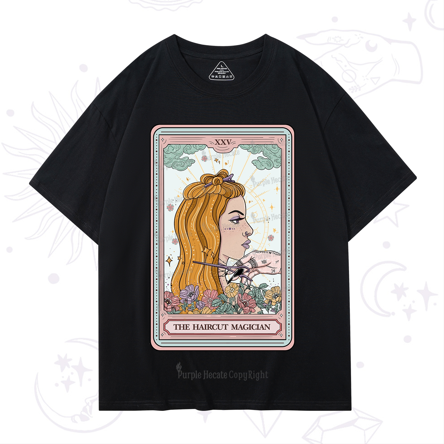Purplehecate The Haircut Magician Tarot T-Shirt