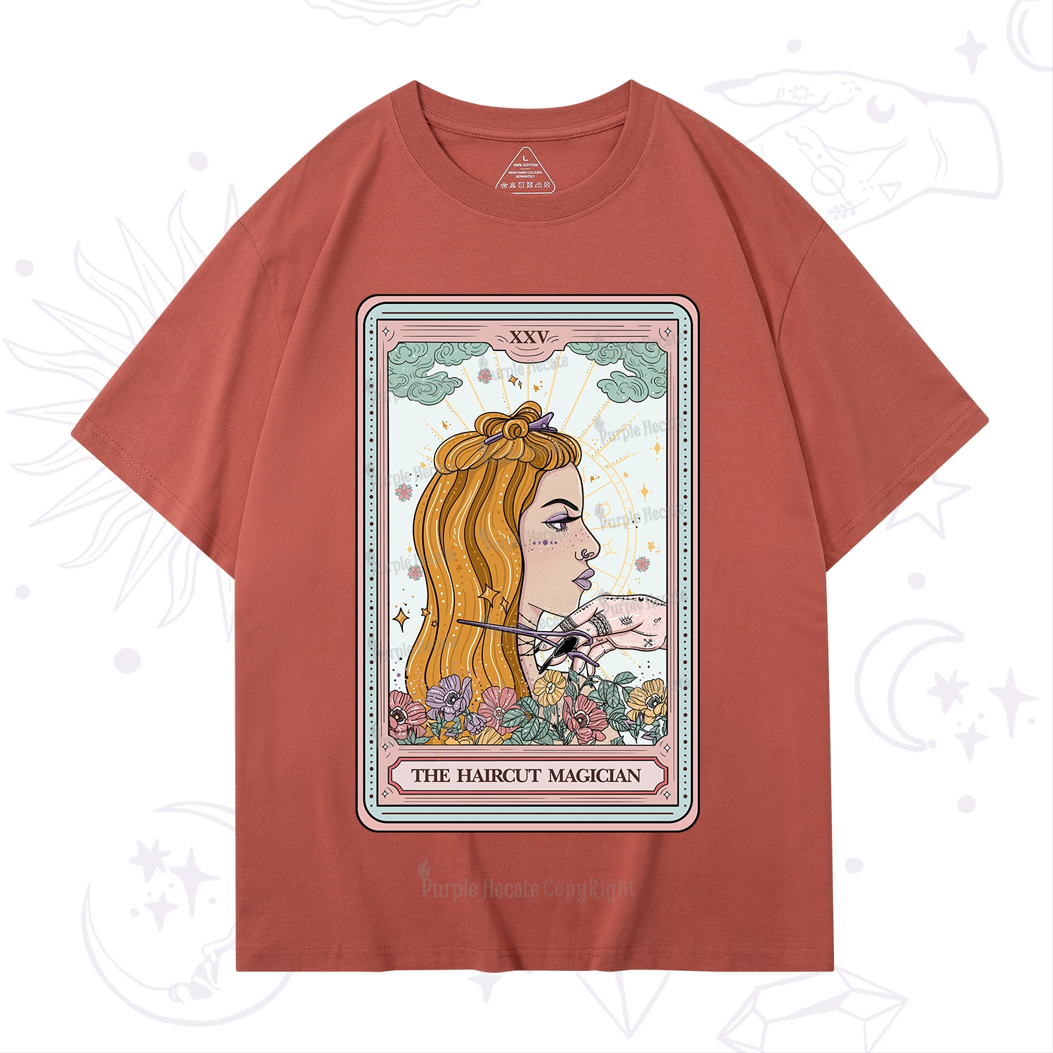 Purplehecate The Haircut Magician Tarot T-Shirt