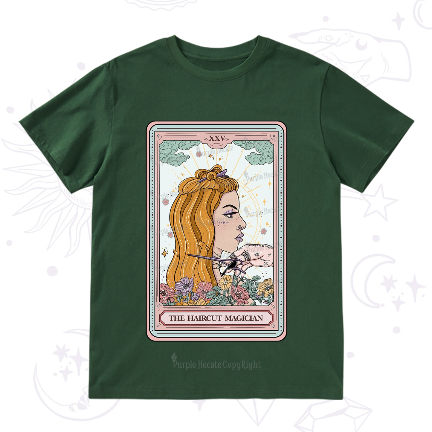 Purplehecate The Haircut Magician Tarot T-Shirt