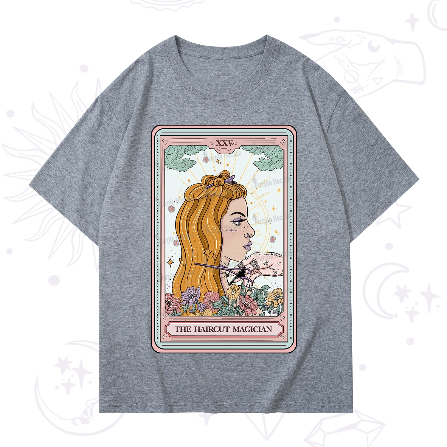 Purplehecate The Haircut Magician Tarot T-Shirt