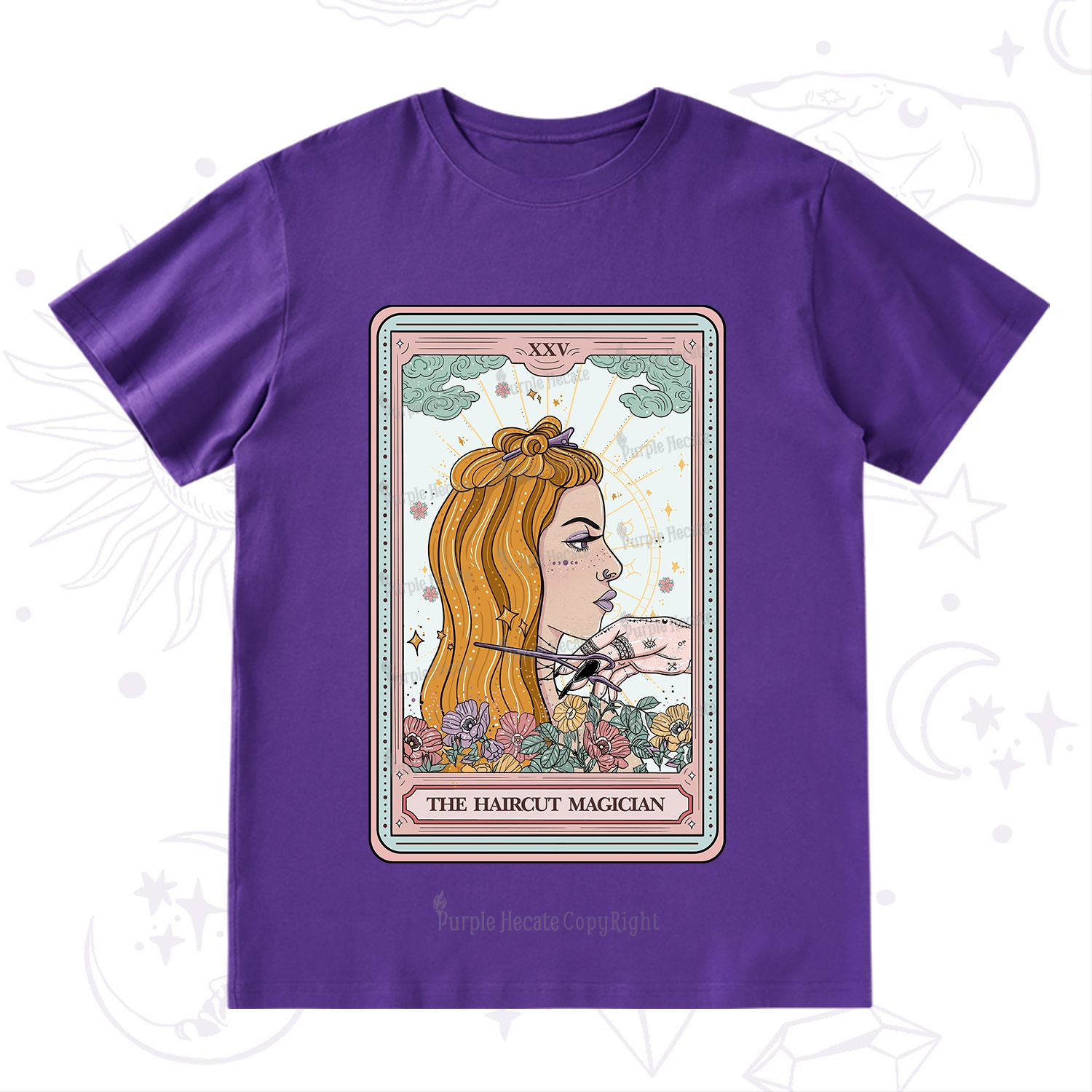Purplehecate The Haircut Magician Tarot T-Shirt