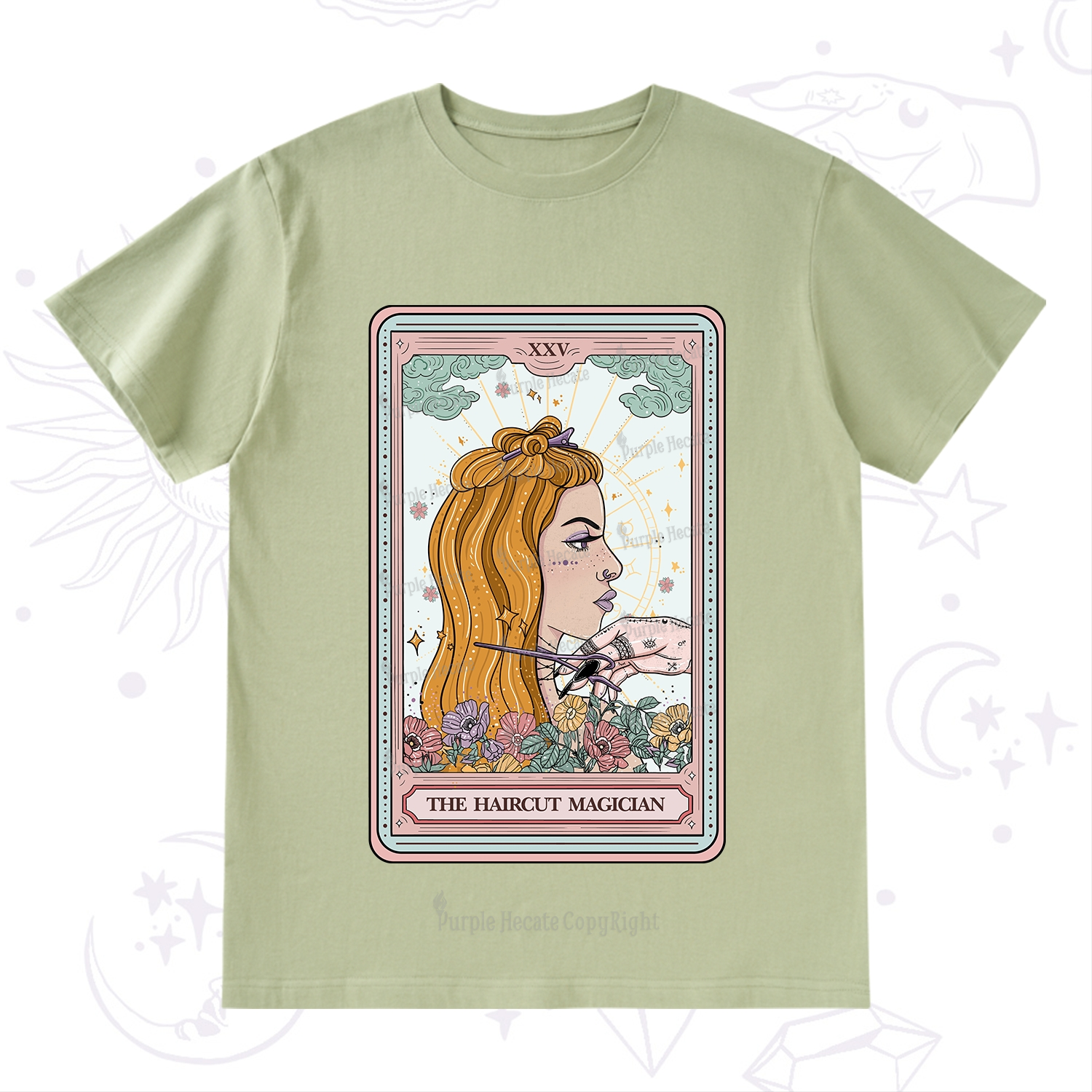 Purplehecate The Haircut Magician Tarot T-Shirt