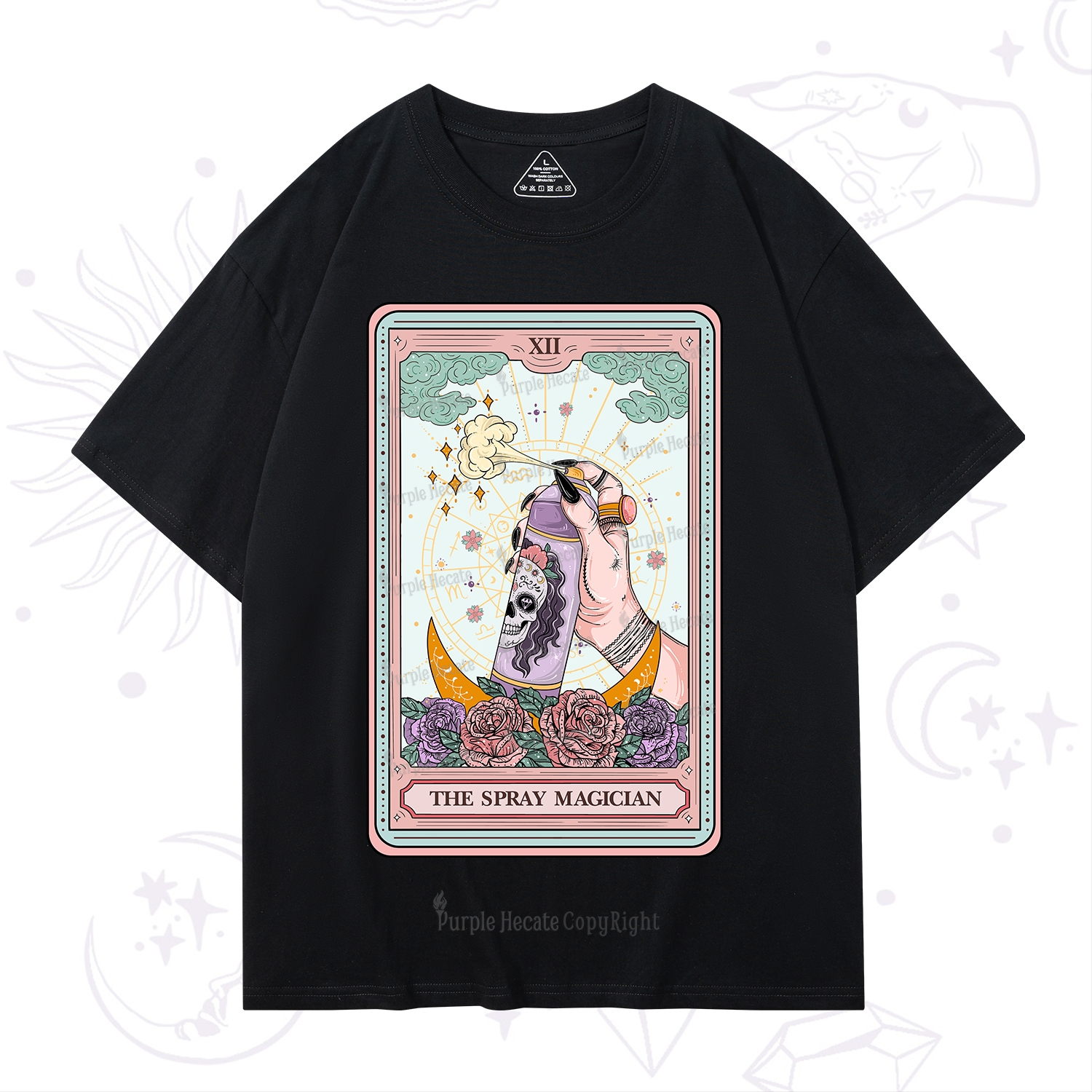 Purplehecate The Spray Magician Tarot Card T-Shirt