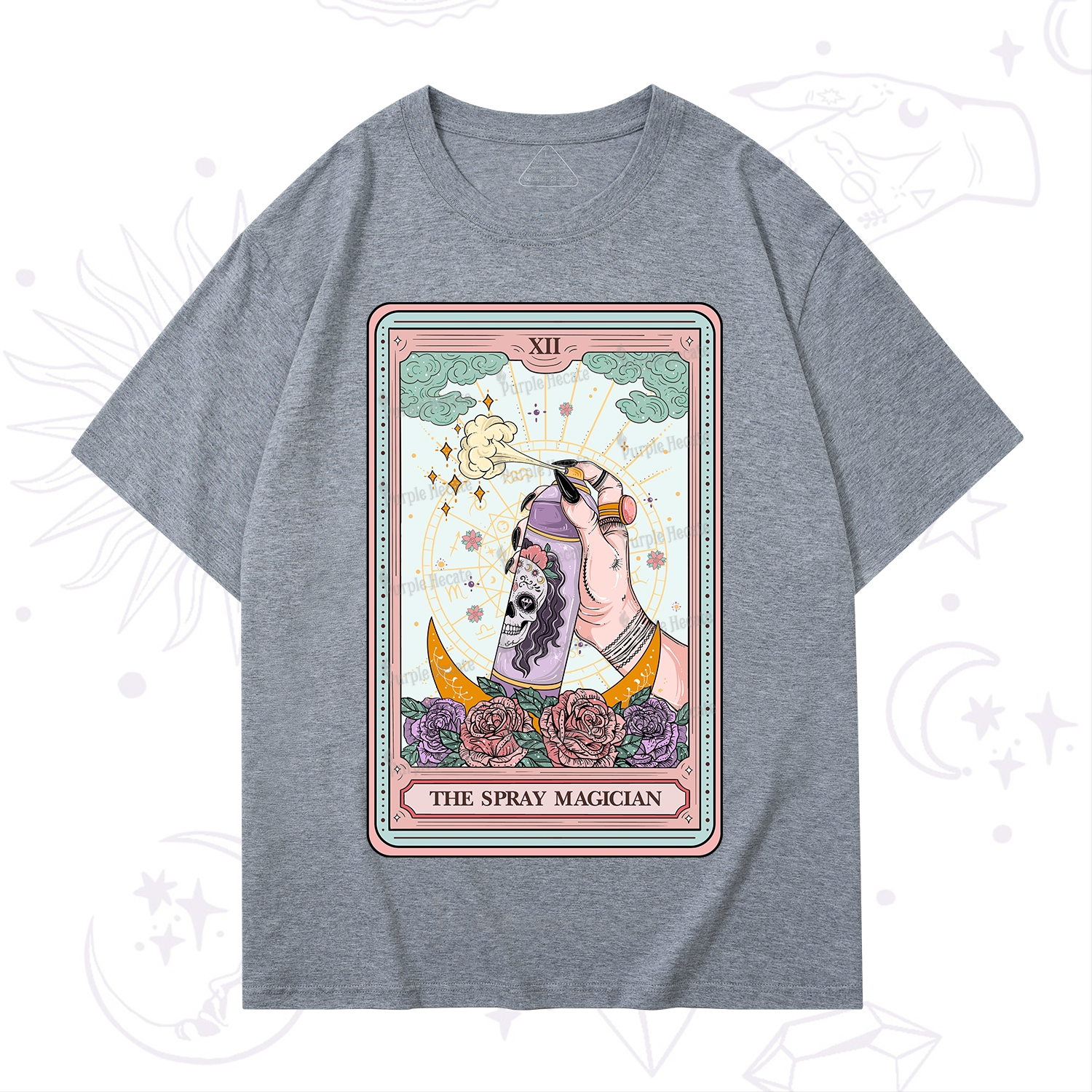 Purplehecate The Spray Magician Tarot Card T-Shirt