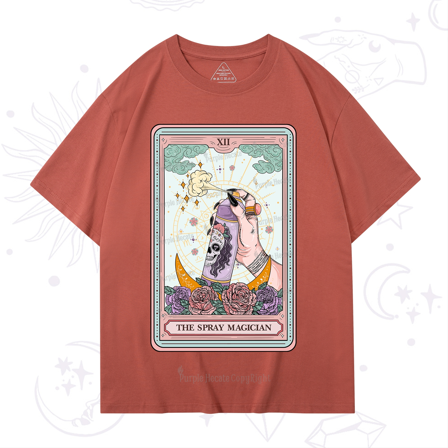 Purplehecate The Spray Magician Tarot Card T-Shirt