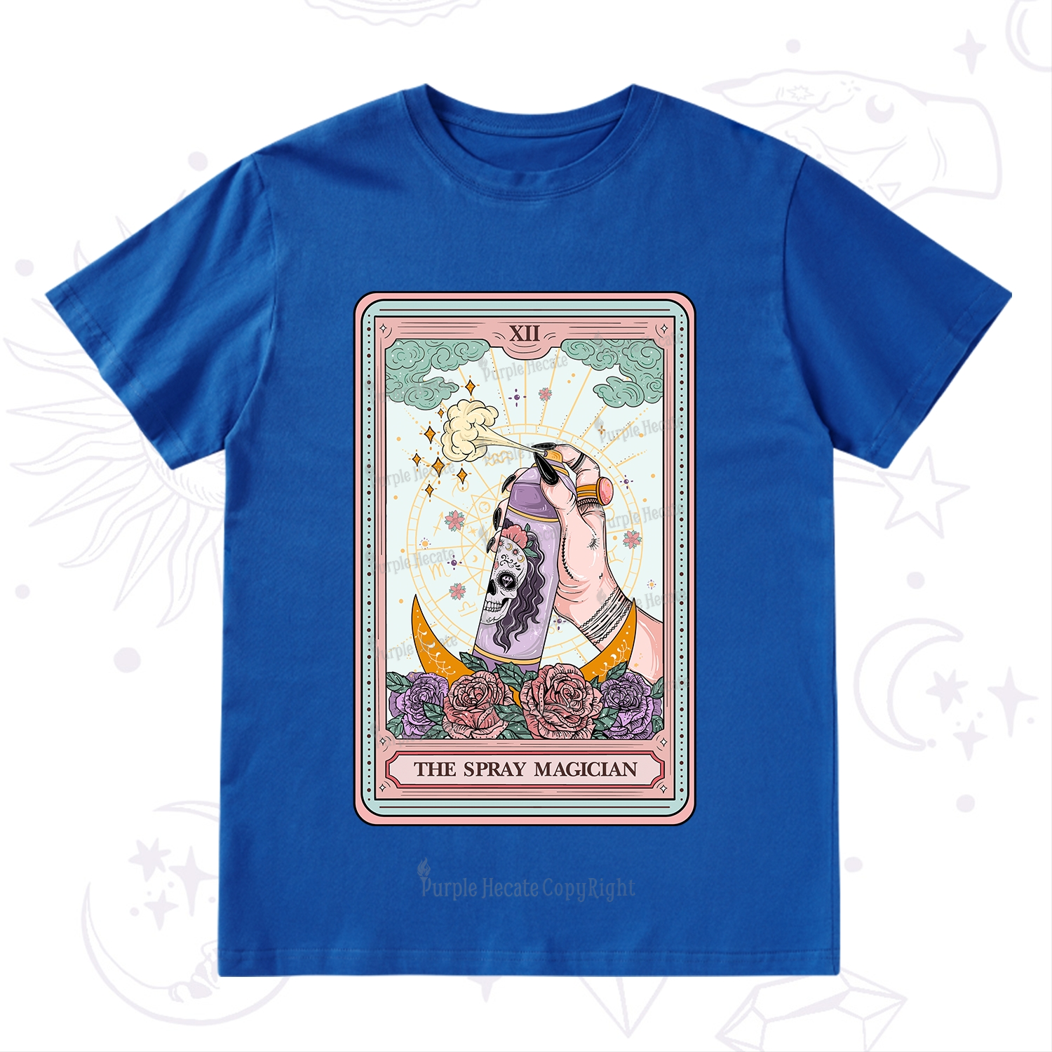 Purplehecate The Spray Magician Tarot Card T-Shirt