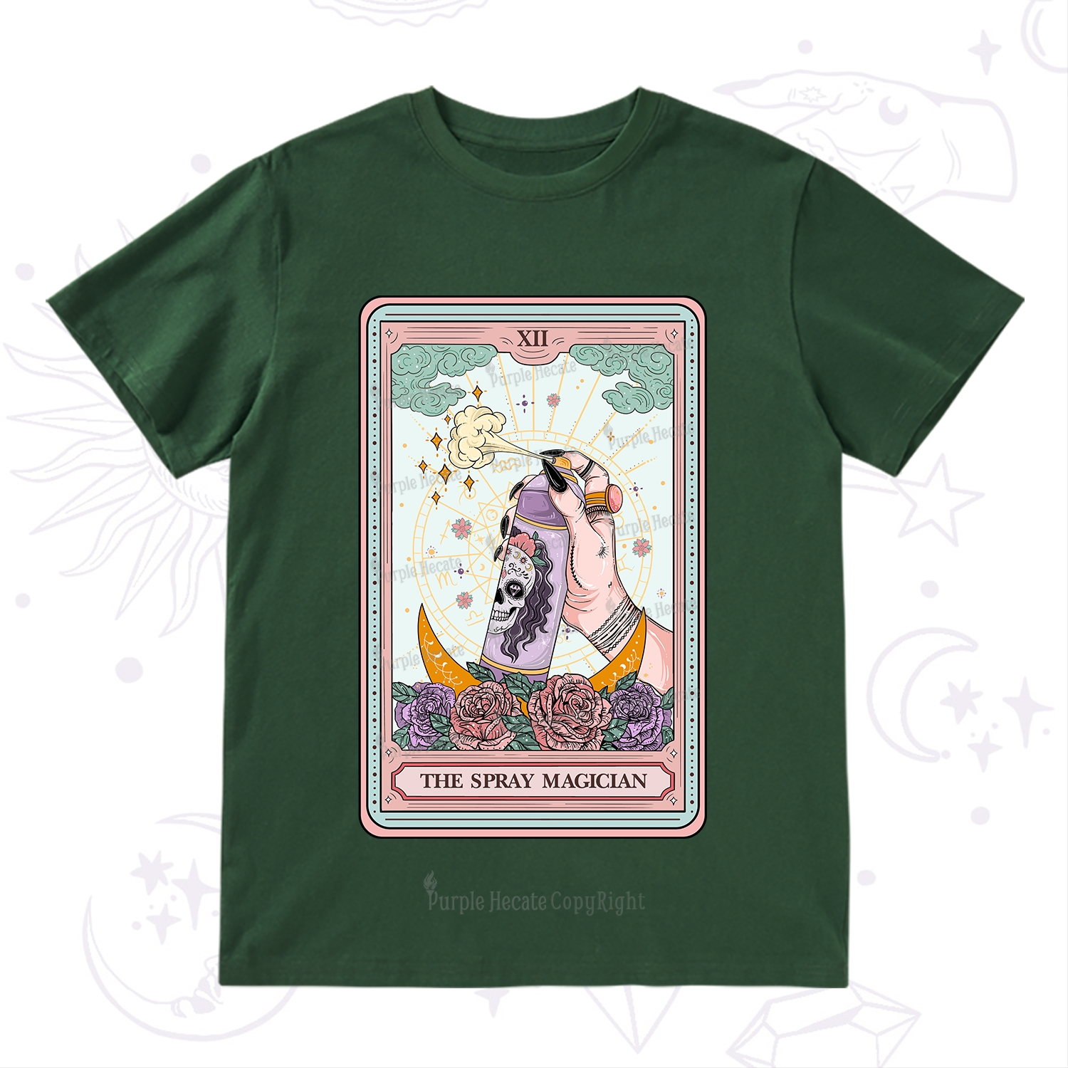 Purplehecate The Spray Magician Tarot Card T-Shirt