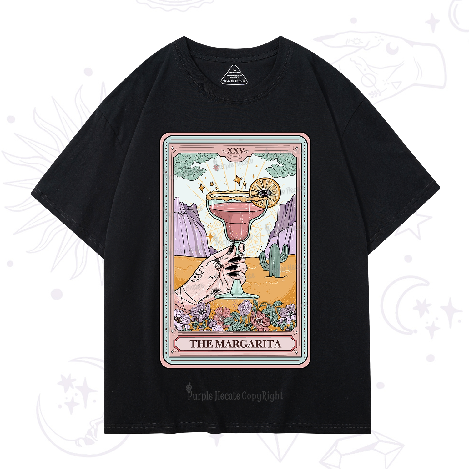 Purplehecate The Margarita Tarot Card T-Shirt