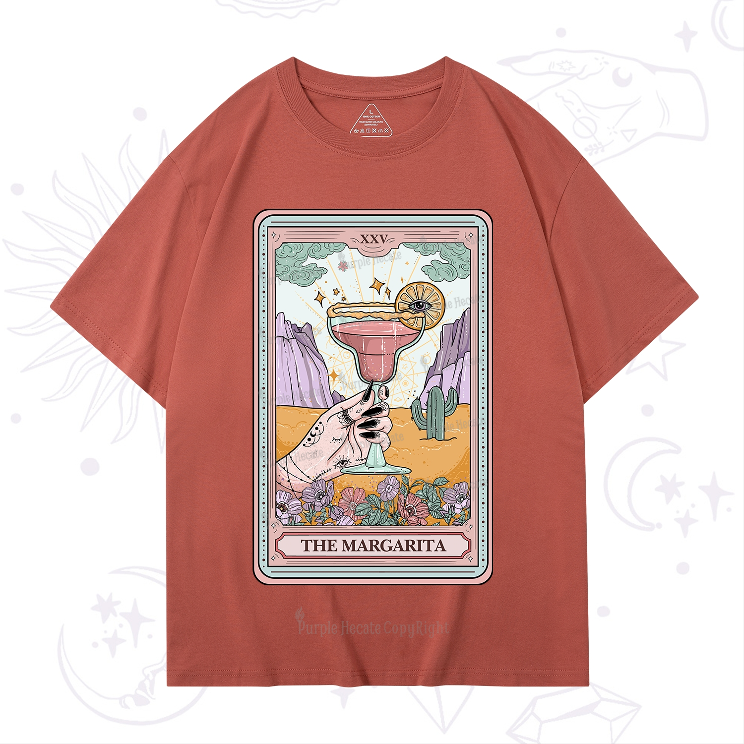 Purplehecate The Margarita Tarot Card T-Shirt