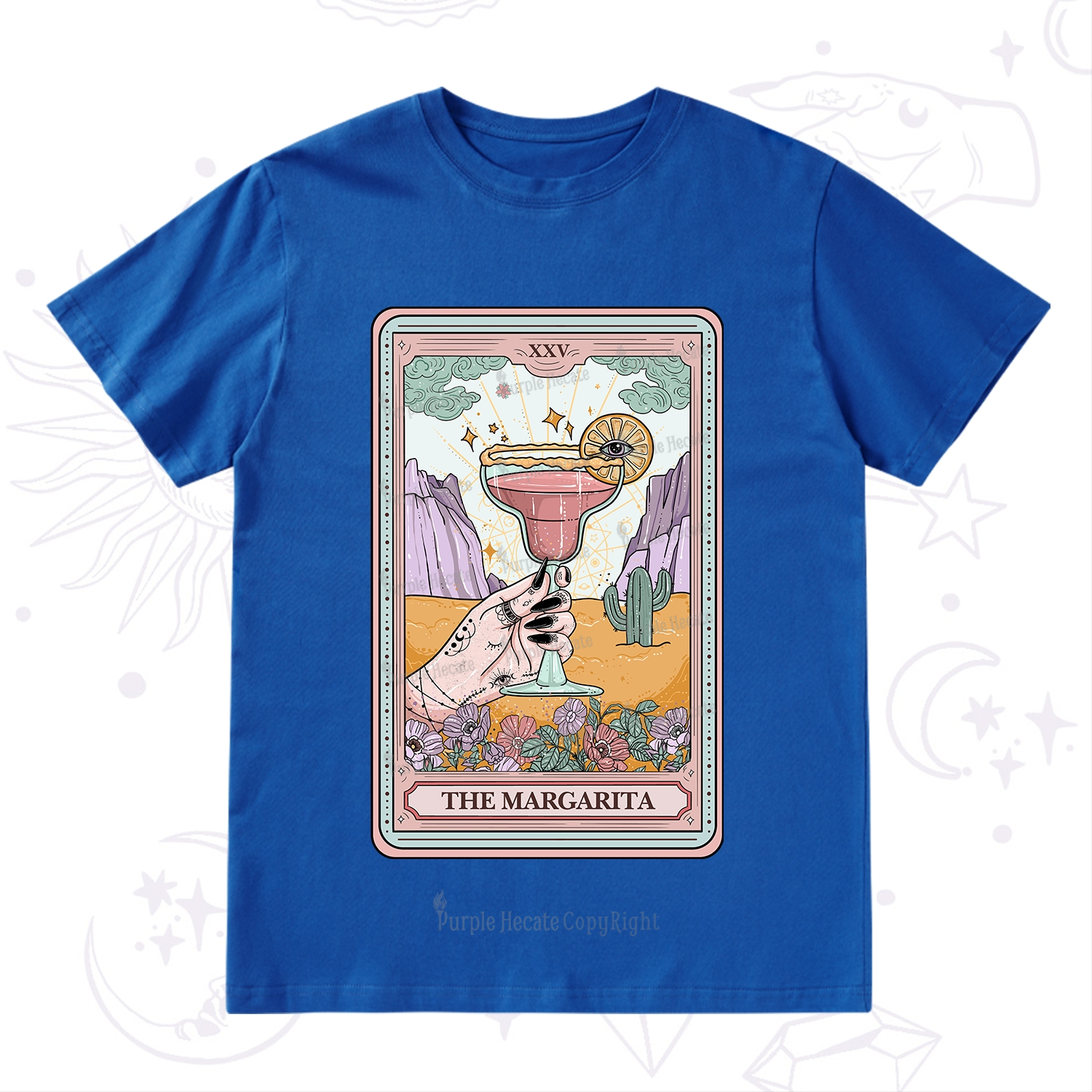 Purplehecate The Margarita Tarot Card T-Shirt