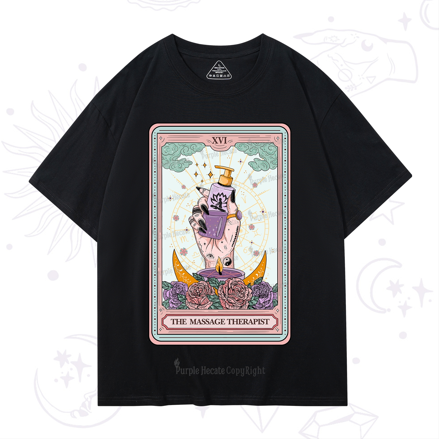 Purplehecate The Massage Therapist Tarot Card T-Shirt