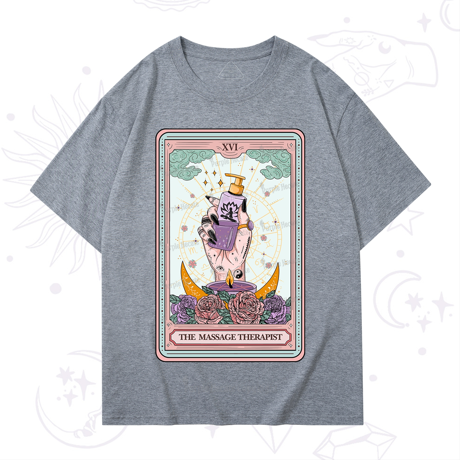 Purplehecate The Massage Therapist Tarot Card T-Shirt