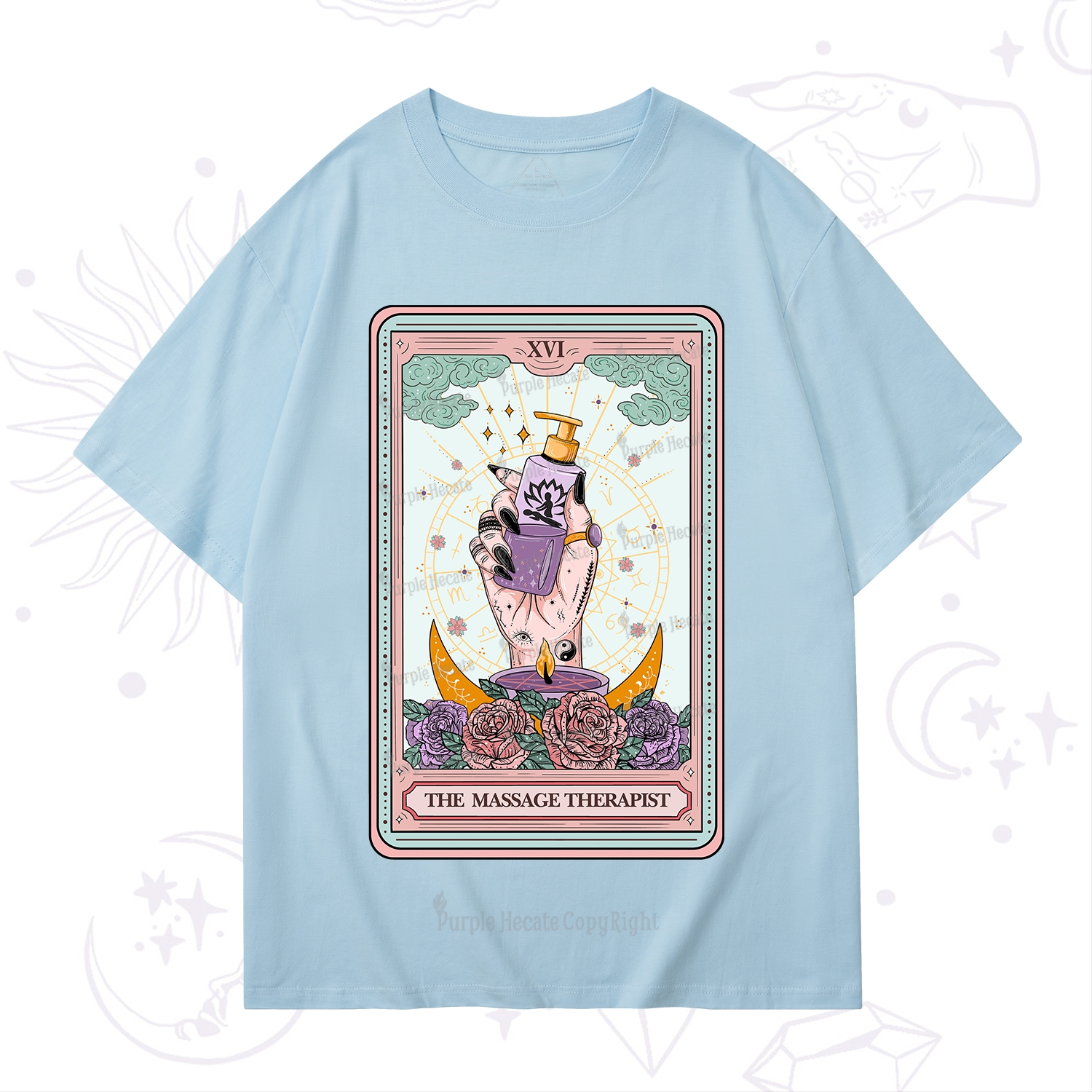 Purplehecate The Massage Therapist Tarot Card T-Shirt