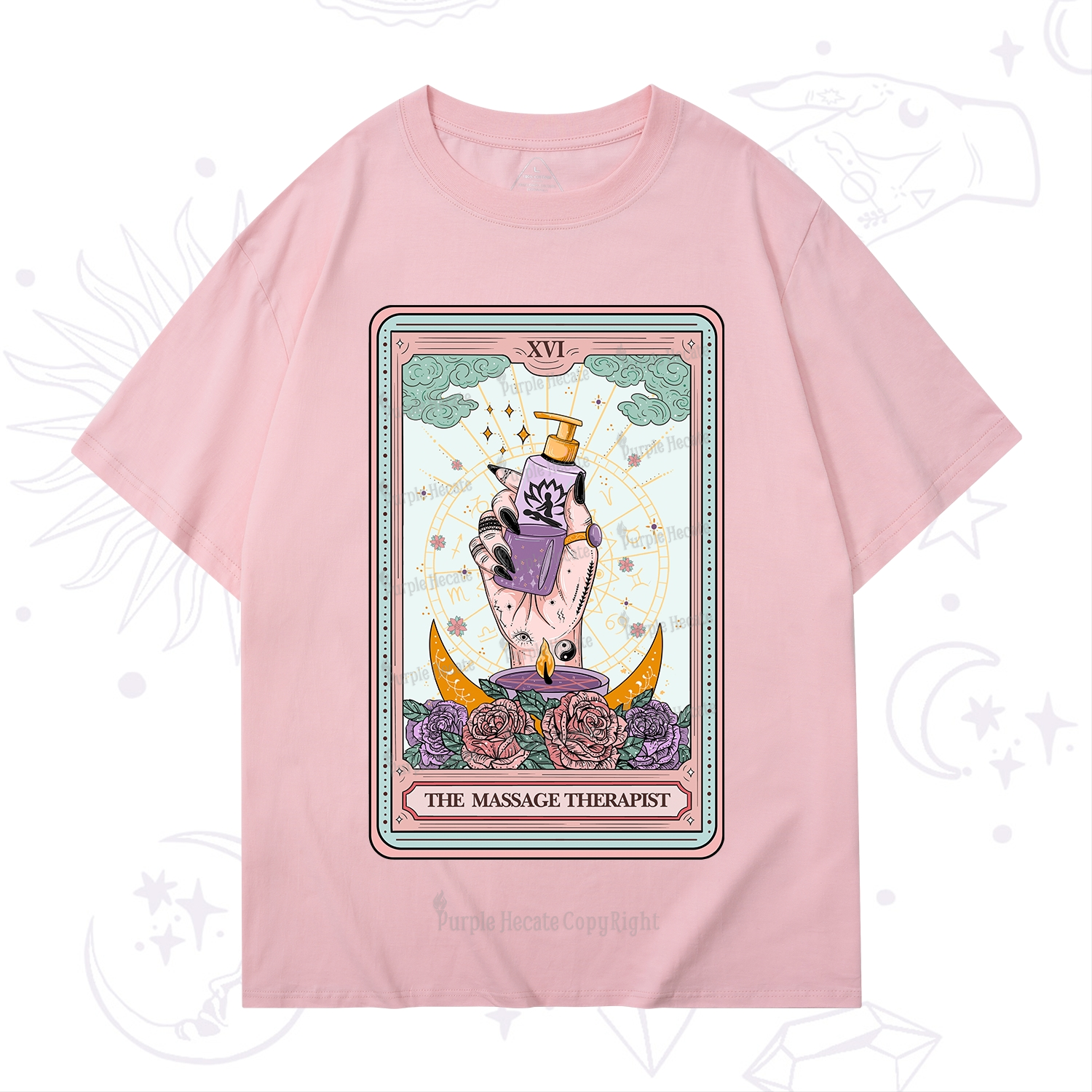 Purplehecate The Massage Therapist Tarot Card T-Shirt