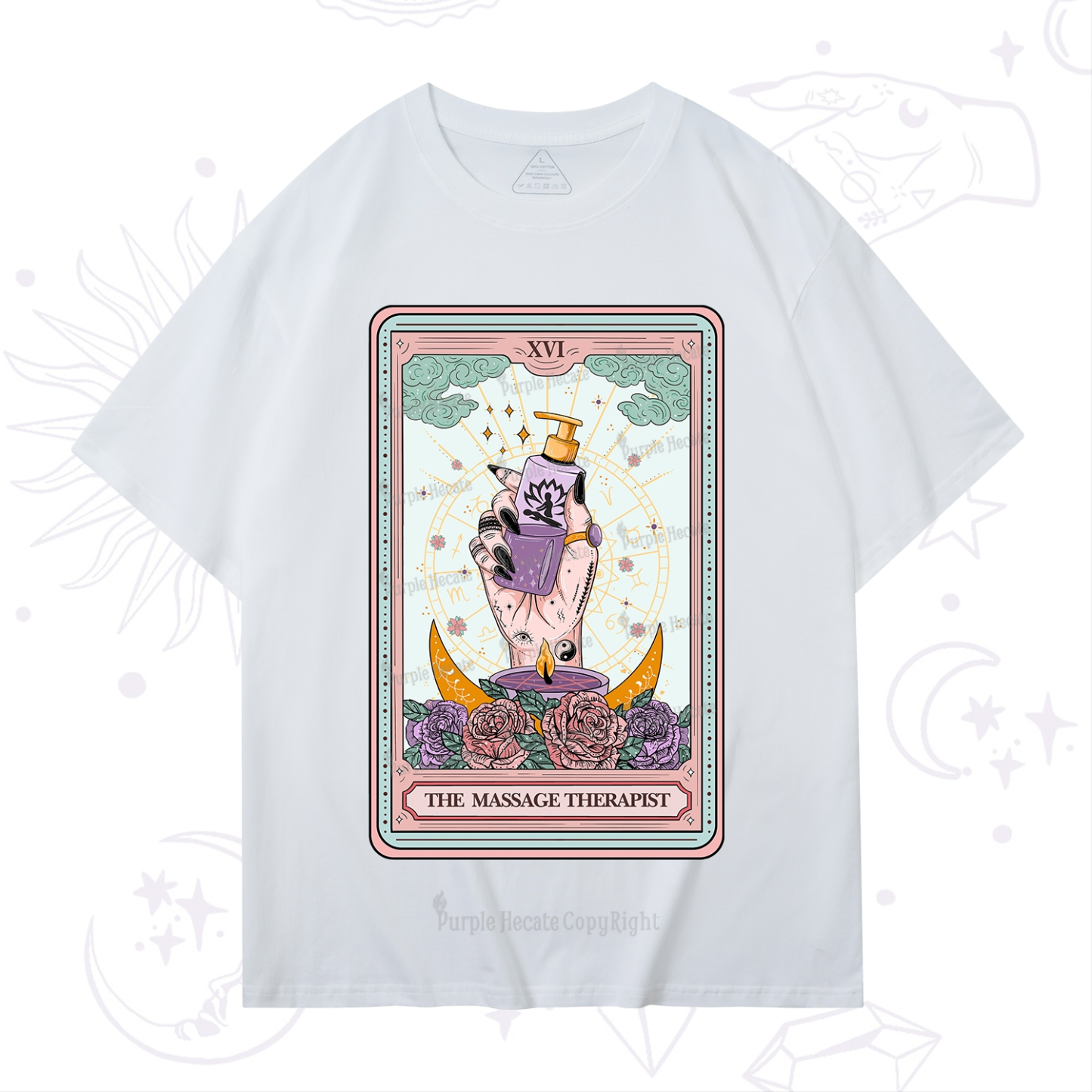 Purplehecate The Massage Therapist Tarot Card T-Shirt