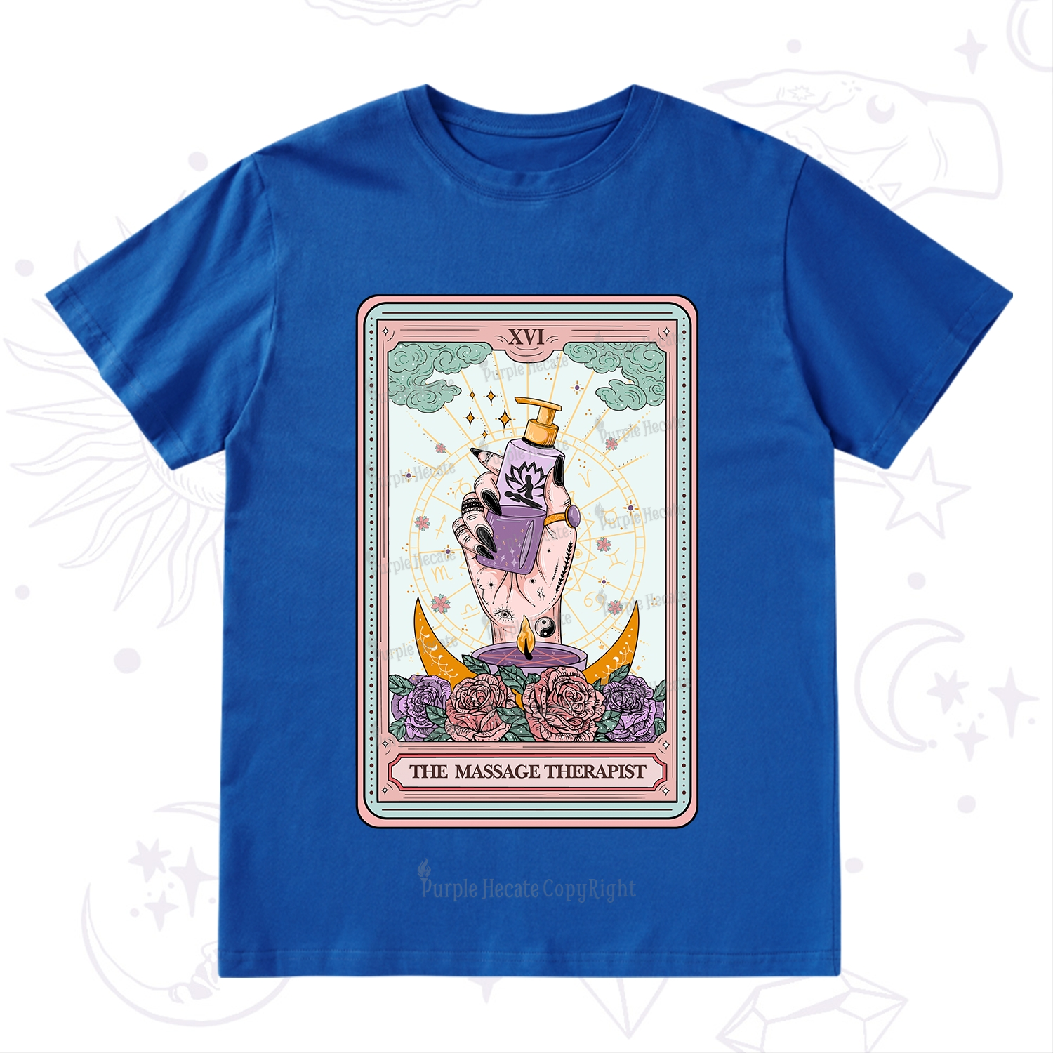 Purplehecate The Massage Therapist Tarot Card T-Shirt