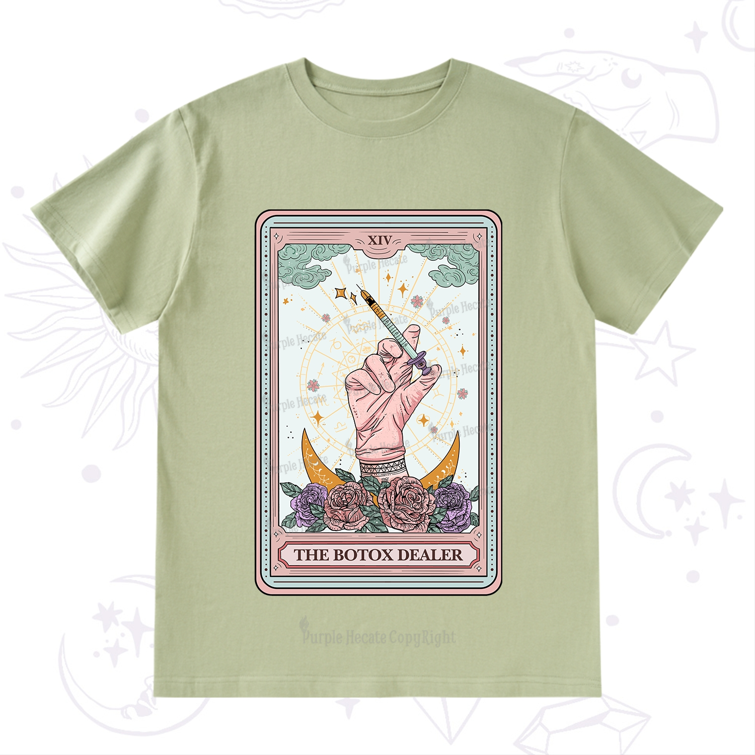 Purplehecate The Botox Dealer Tarot Card T-Shirt