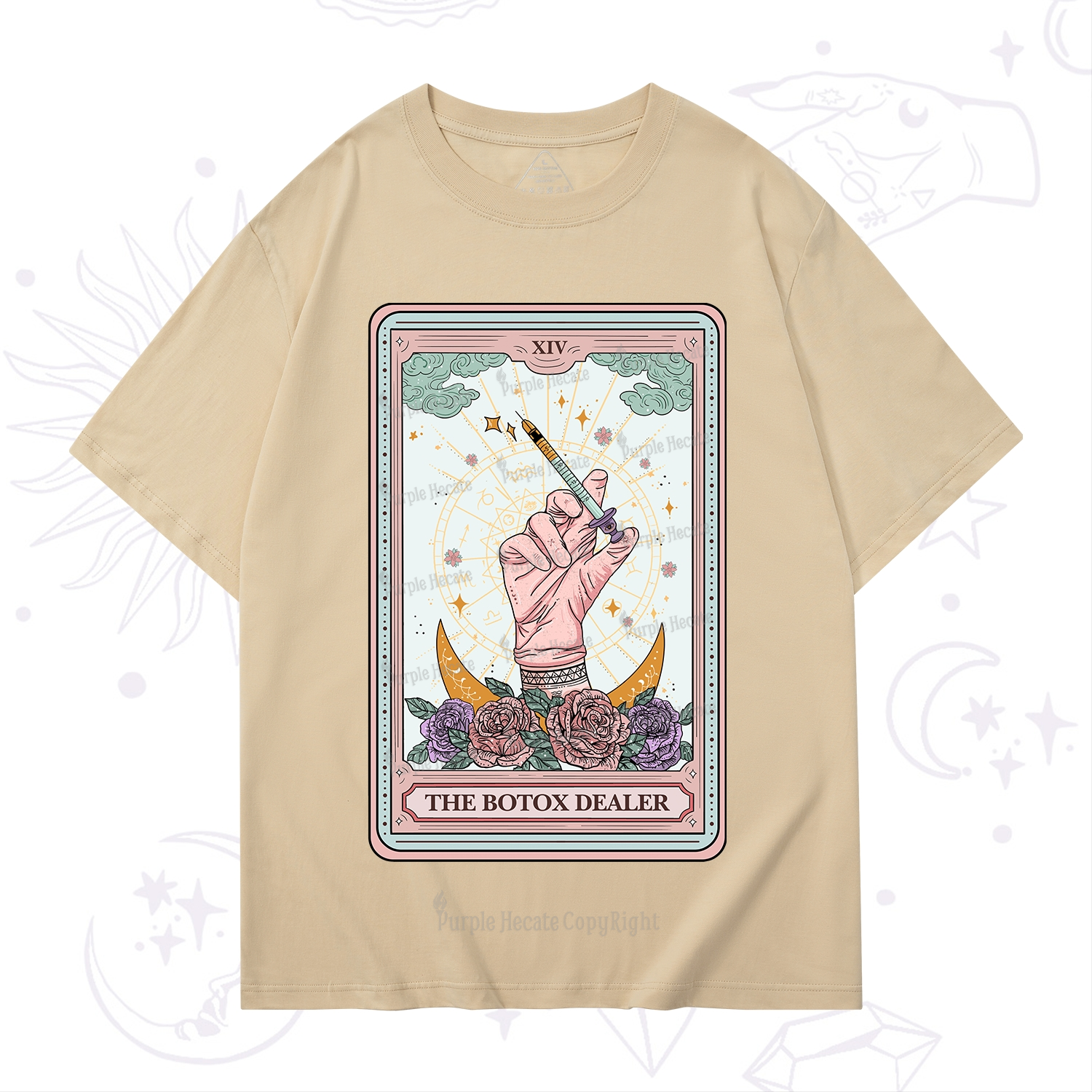 Purplehecate The Botox Dealer Tarot Card T-Shirt