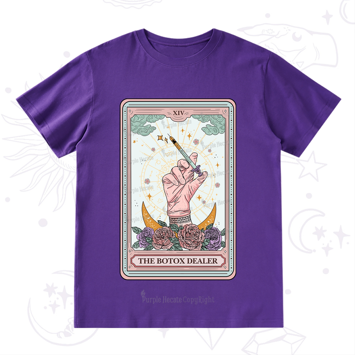 Purplehecate The Botox Dealer Tarot Card T-Shirt