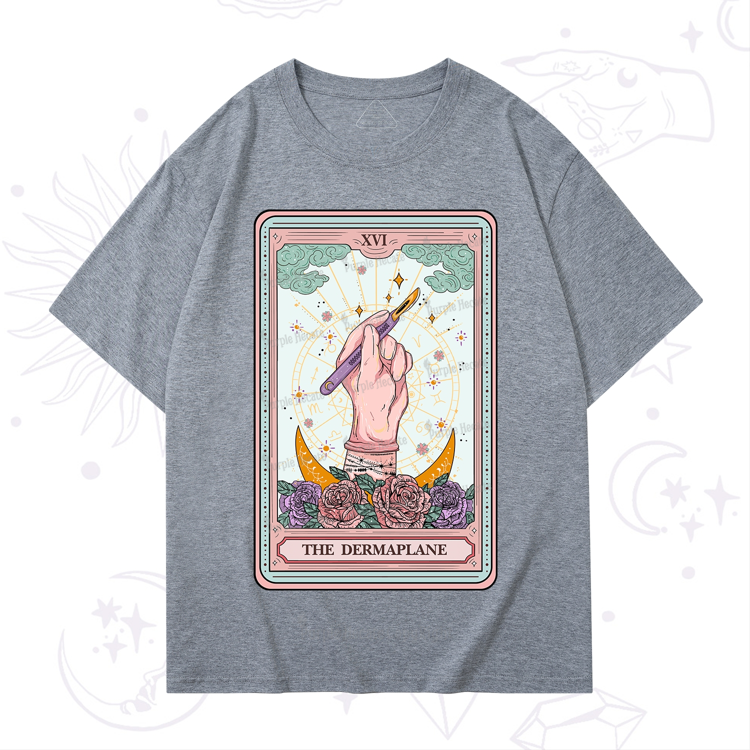 Purplehecate The Dermaplane Tarot Card T-Shirt