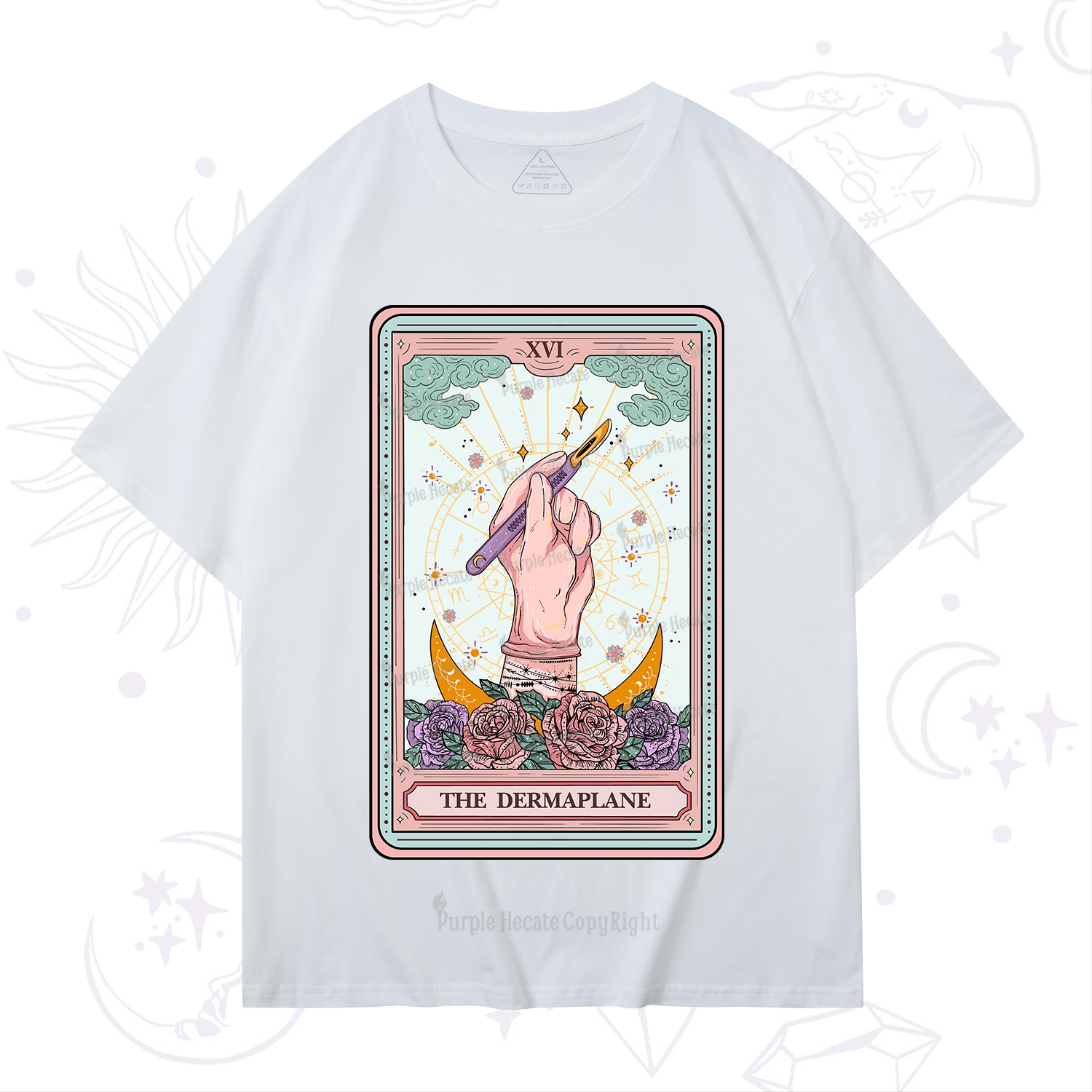 Purplehecate The Dermaplane Tarot Card T-Shirt