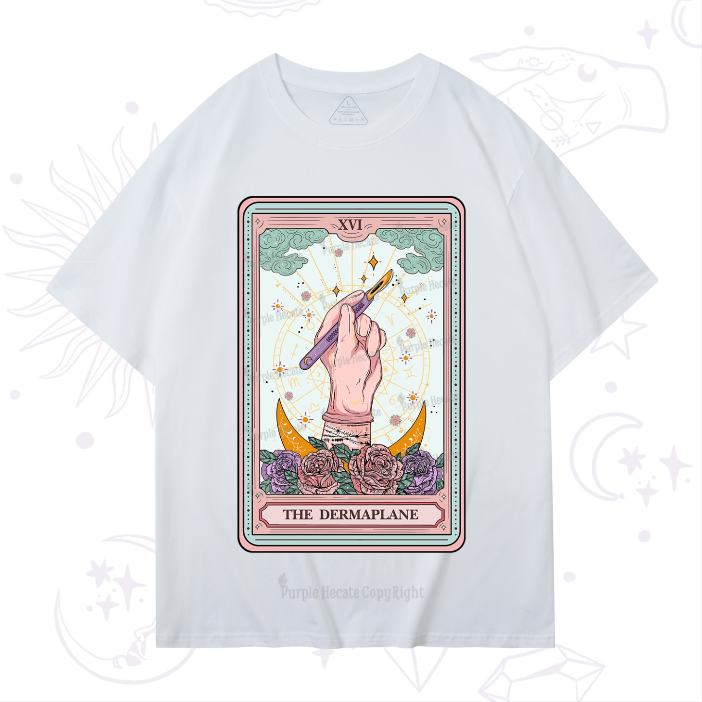 Purplehecate The Dermaplane Tarot Card T-Shirt