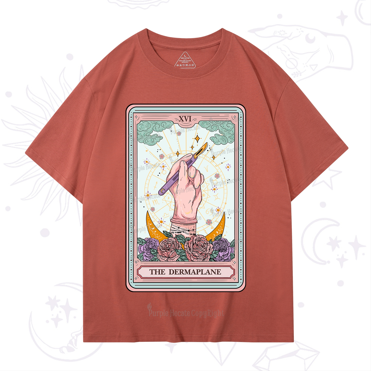 Purplehecate The Dermaplane Tarot Card T-Shirt