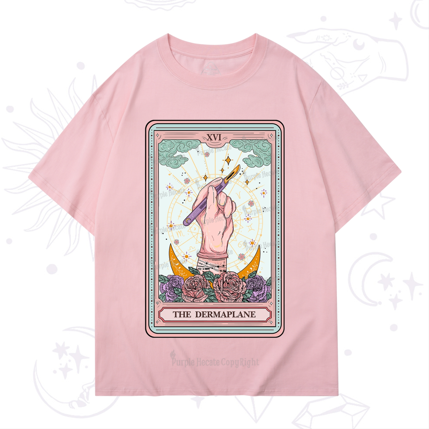 Purplehecate The Dermaplane Tarot Card T-Shirt