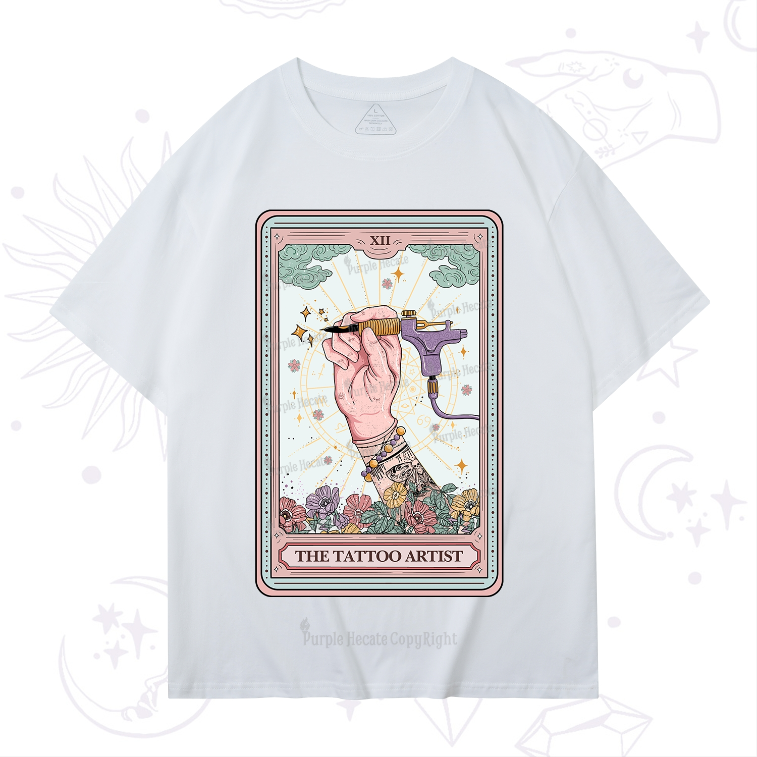 Purplehecate The Tattoo Artist Tarot Card T-Shirt