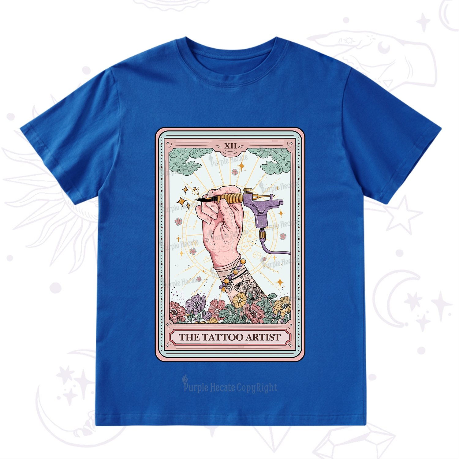 Purplehecate The Tattoo Artist Tarot Card T-Shirt