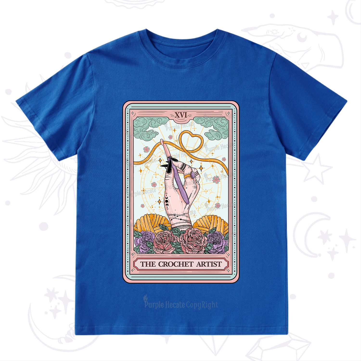 Purplehecate The Crochet Artist Tarot Card T-Shirt